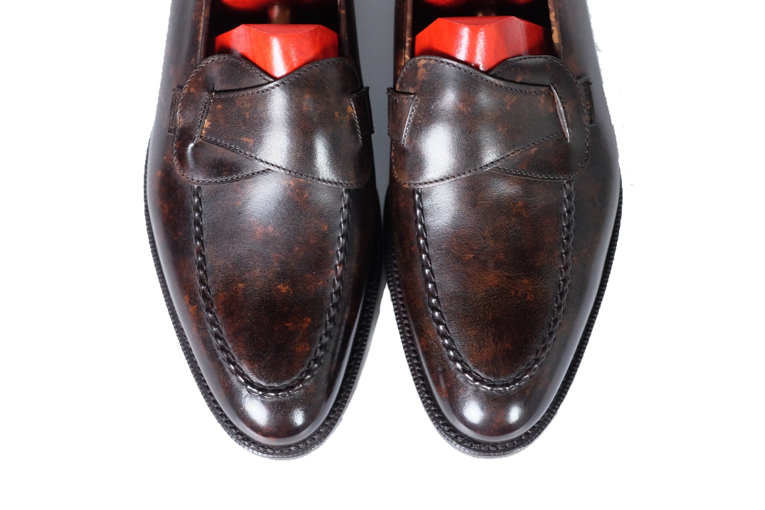 Hawthorne - Dark Brown Marble Patina - PRE ORDER-Butterfly Loafers-J.FitzPatrick Footwear