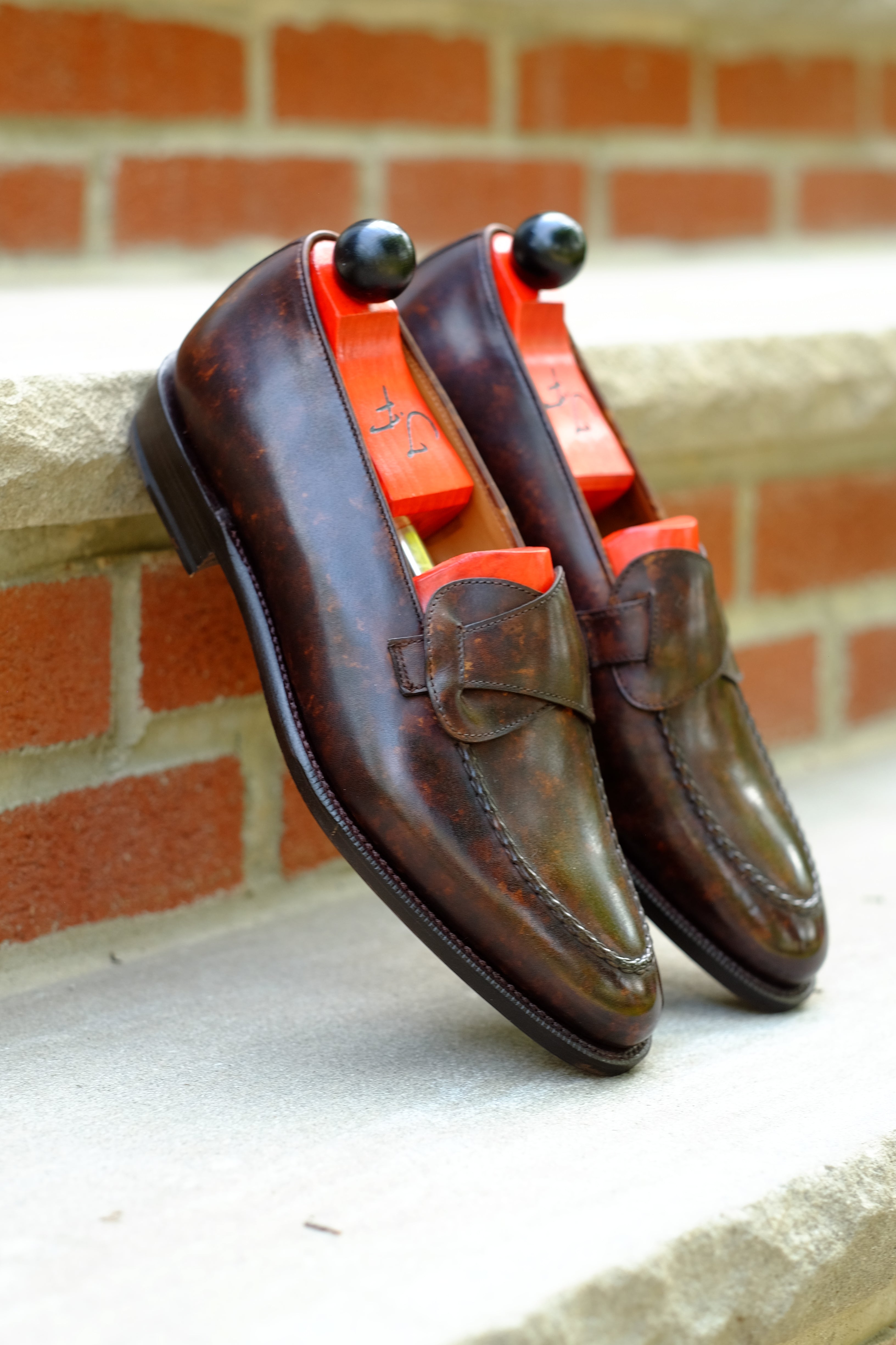 Hawthorne - Dark Brown Marble Patina - PRE ORDER-Butterfly Loafers-J.FitzPatrick Footwear