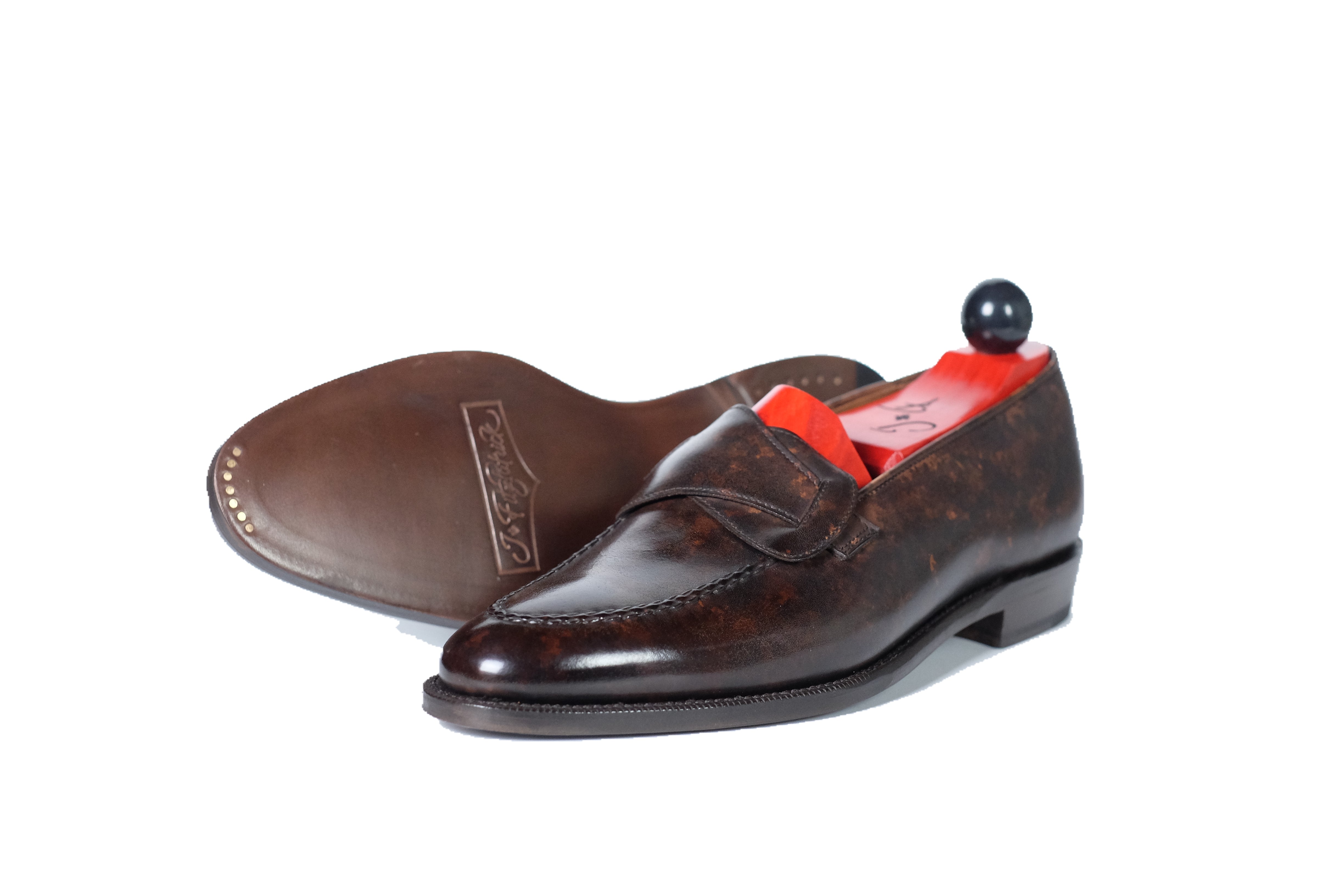 Hawthorne - Dark Brown Marble Patina - PRE ORDER-Butterfly Loafers-J.FitzPatrick Footwear