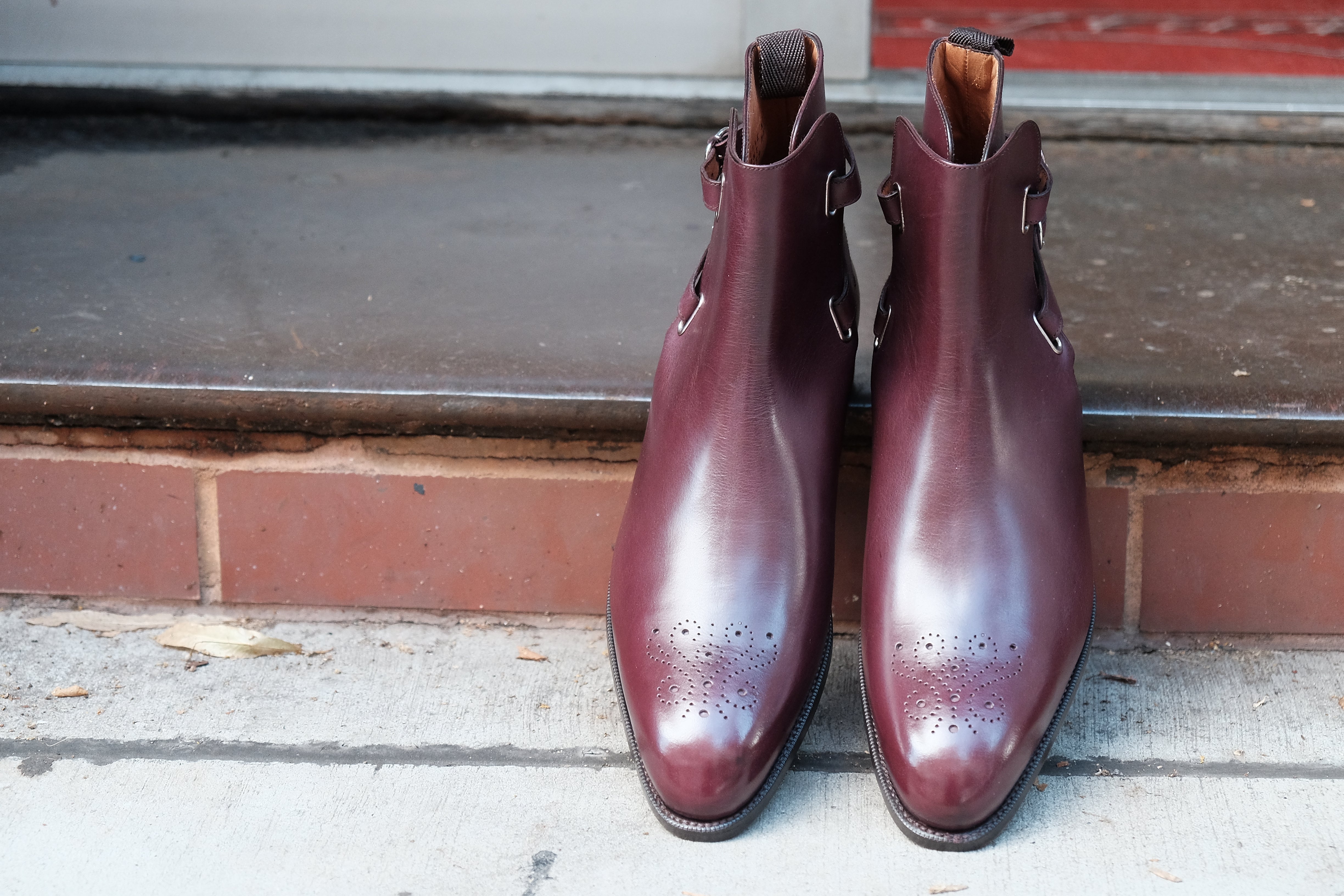 Indianola - MTO - Orchid Calf - NGT Last - Single Leather Sole-Made To Order Jodhpur Boots-J.FitzPatrick Footwear