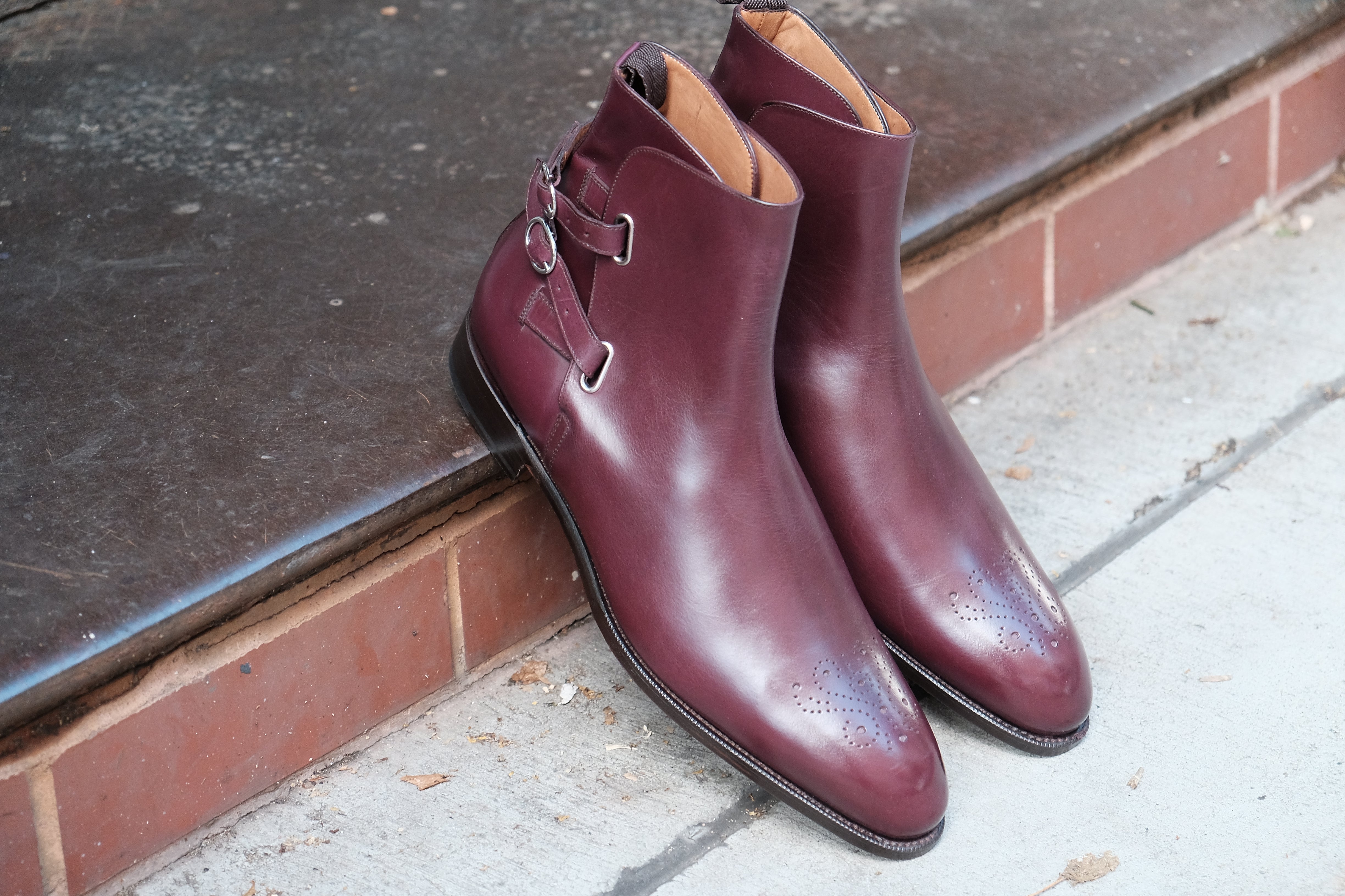 Indianola - MTO - Orchid Calf - NGT Last - Single Leather Sole-Made To Order Jodhpur Boots-J.FitzPatrick Footwear