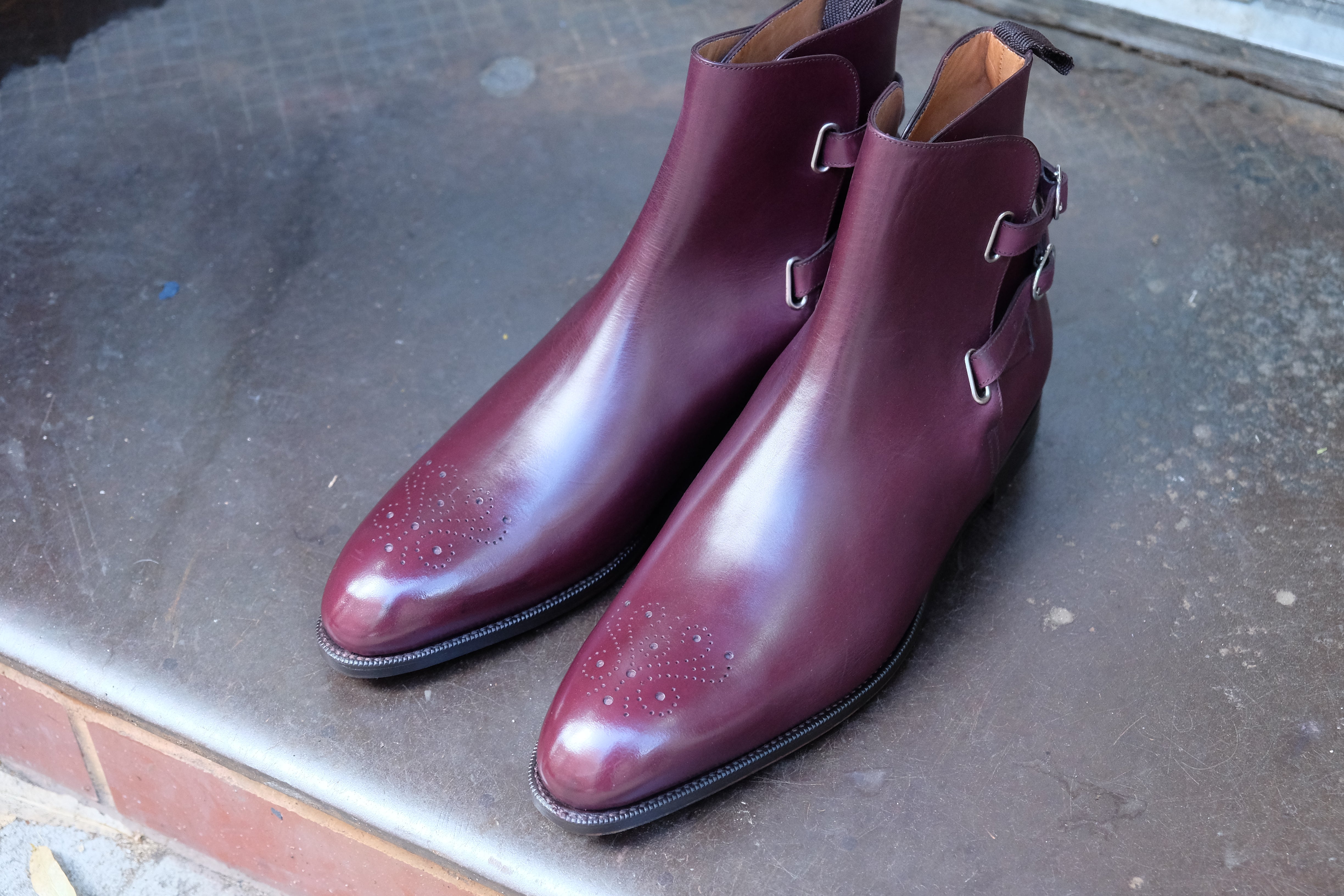 Indianola - MTO - Orchid Calf - NGT Last - Single Leather Sole-Made To Order Jodhpur Boots-J.FitzPatrick Footwear
