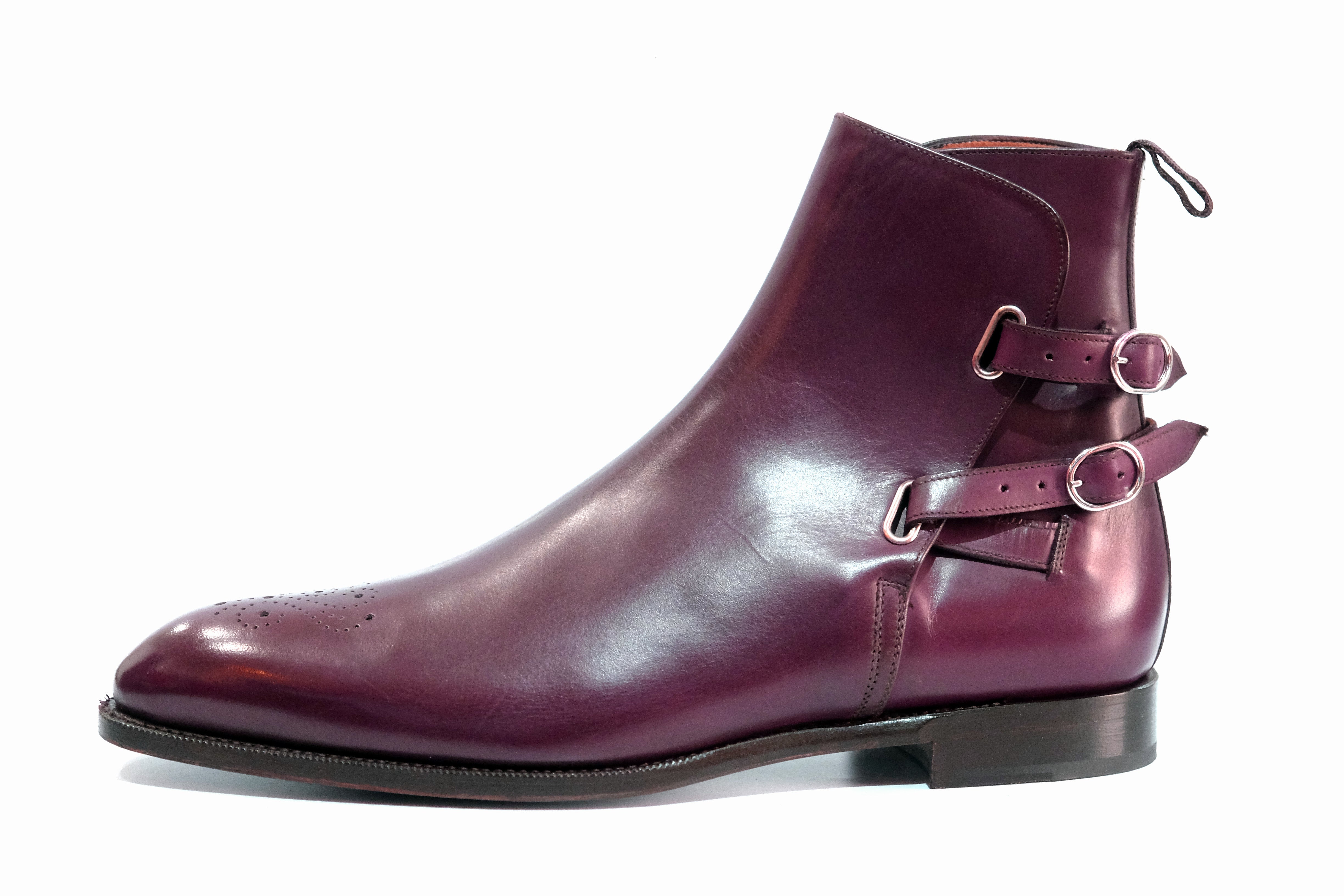 Indianola - MTO - Orchid Calf - NGT Last - Single Leather Sole-Made To Order Jodhpur Boots-J.FitzPatrick Footwear