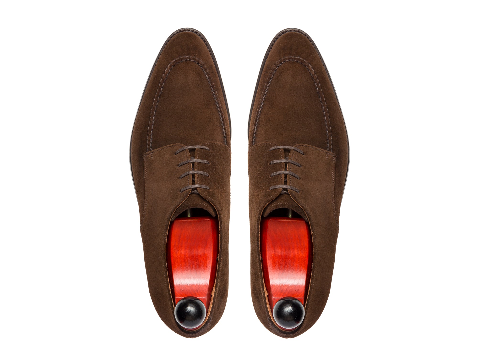 Lynwood - MTO - Dark Brown Suede-Made To Order Derbies Derby Four Eyelet-J.FitzPatrick Footwear