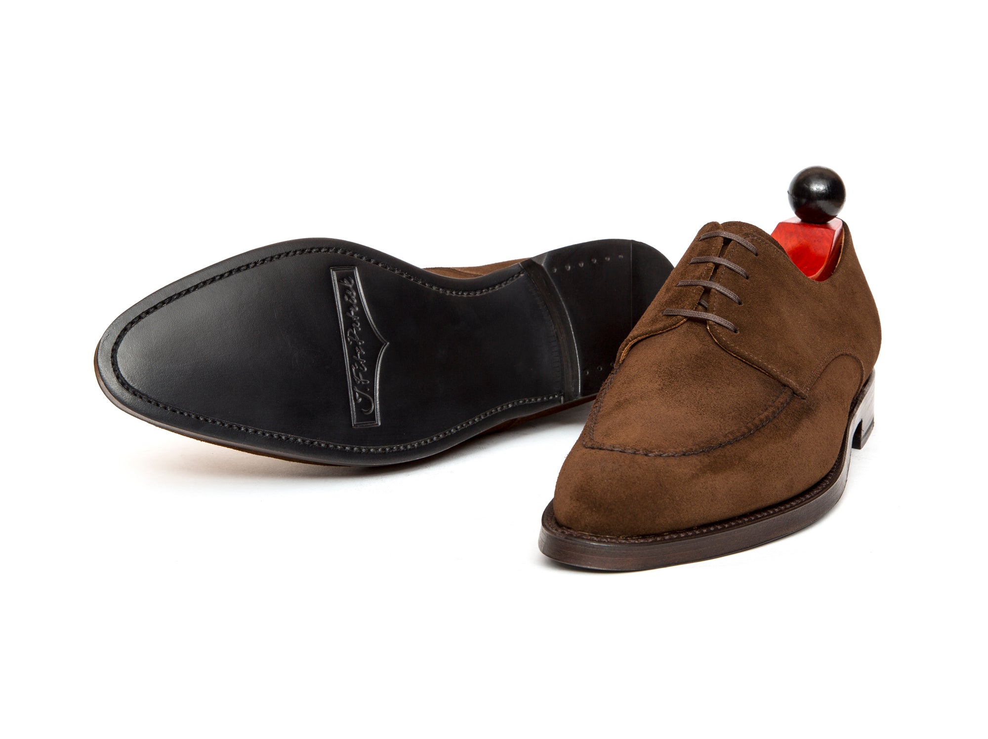 Lynwood - MTO - Dark Brown Suede-Made To Order Derbies Derby Four Eyelet-J.FitzPatrick Footwear