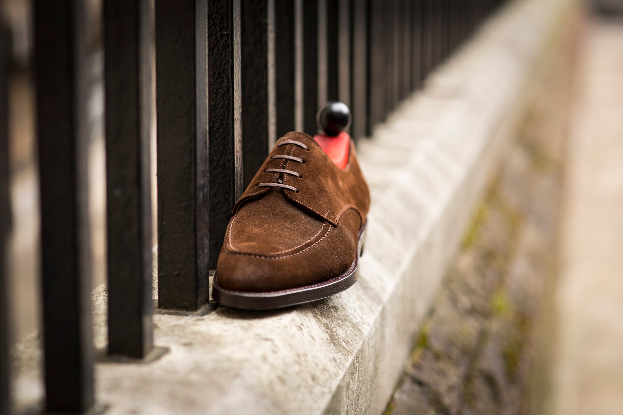 Lynwood - MTO - Dark Brown Suede-Made To Order Derbies Derby Four Eyelet-J.FitzPatrick Footwear