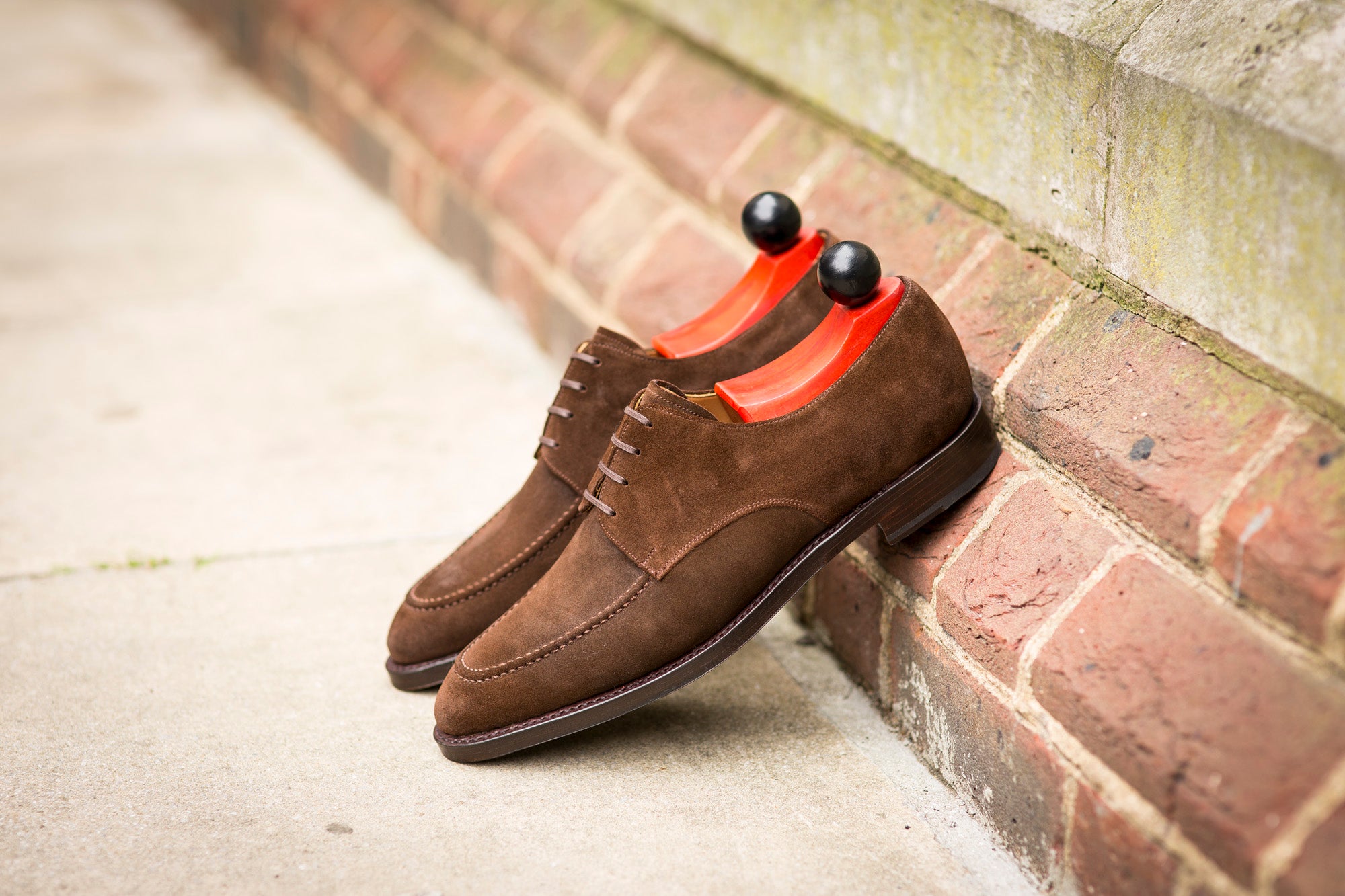 Lynwood - MTO - Dark Brown Suede-Made To Order Derbies Derby Four Eyelet-J.FitzPatrick Footwear