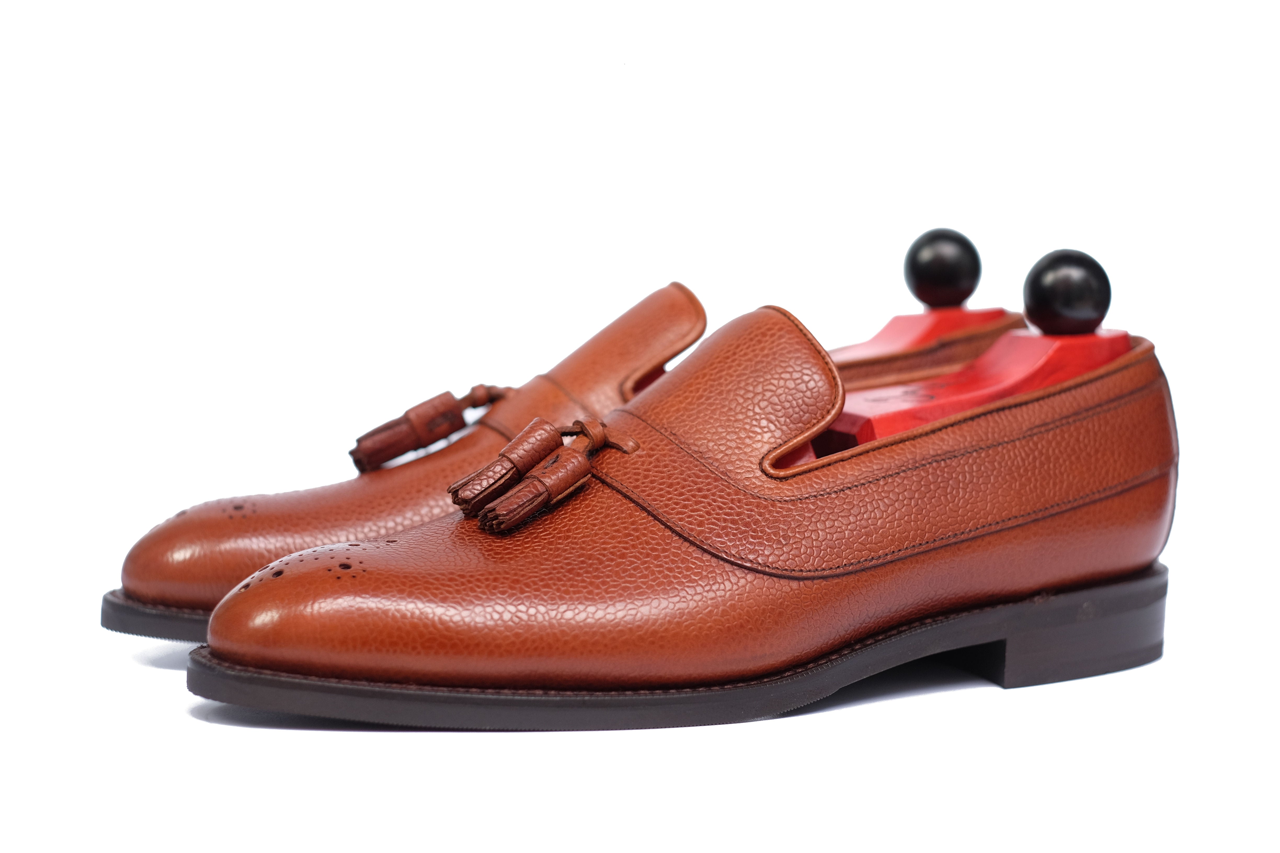 Marysville - MTO - Tan Soft Grain - NGT Last - City Rubber Sole-Made To Order Tassel Strap Loafer-J.FitzPatrick Footwear