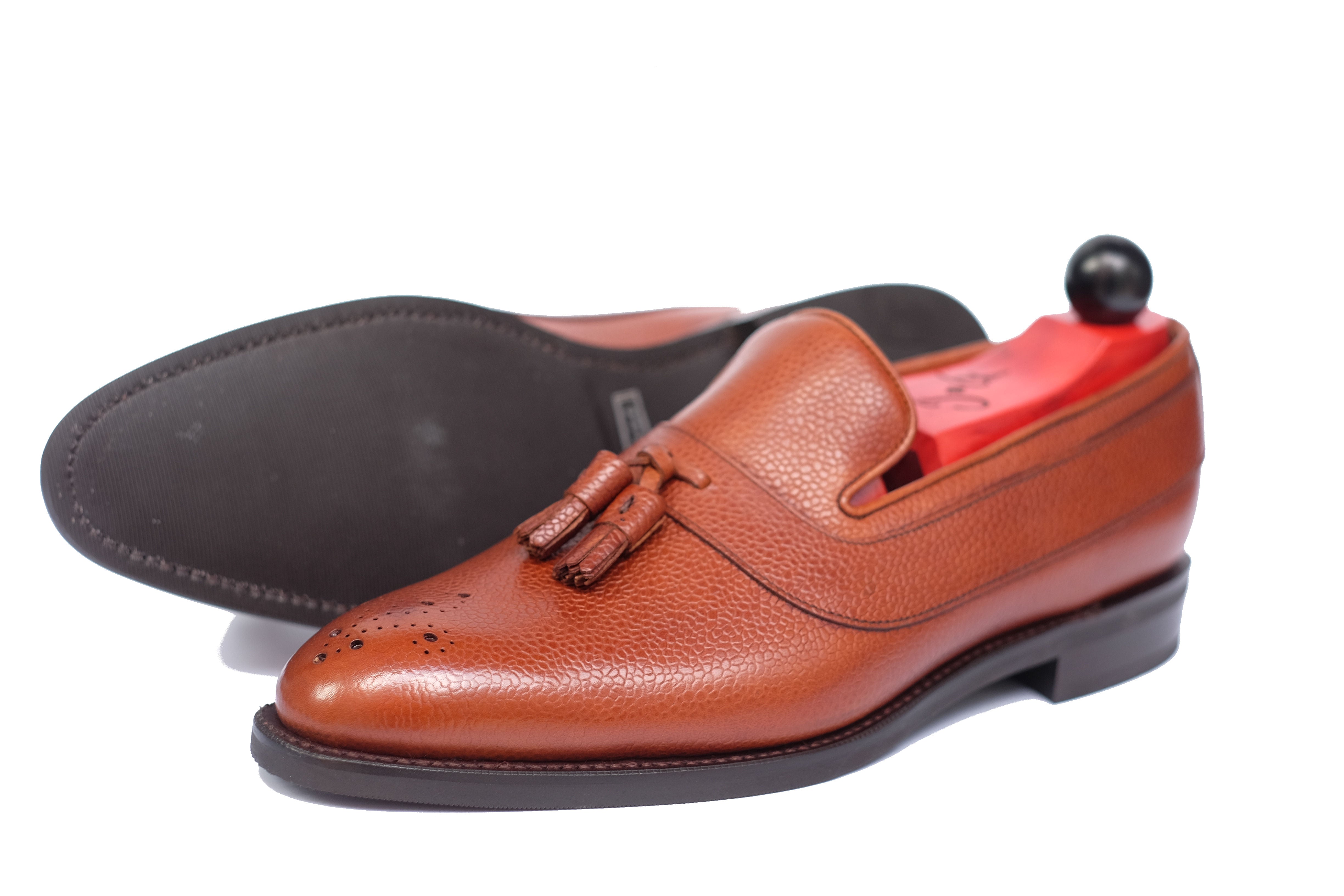 Marysville - MTO - Tan Soft Grain - NGT Last - City Rubber Sole-Made To Order Tassel Strap Loafer-J.FitzPatrick Footwear