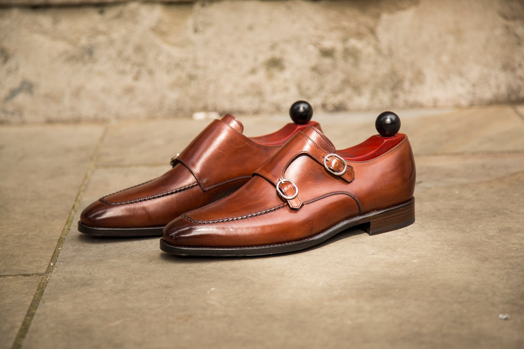 Montlake - MTO - Cedar Calf-Made To Order Double Monkstrap Hand Stitched-J.FitzPatrick Footwear