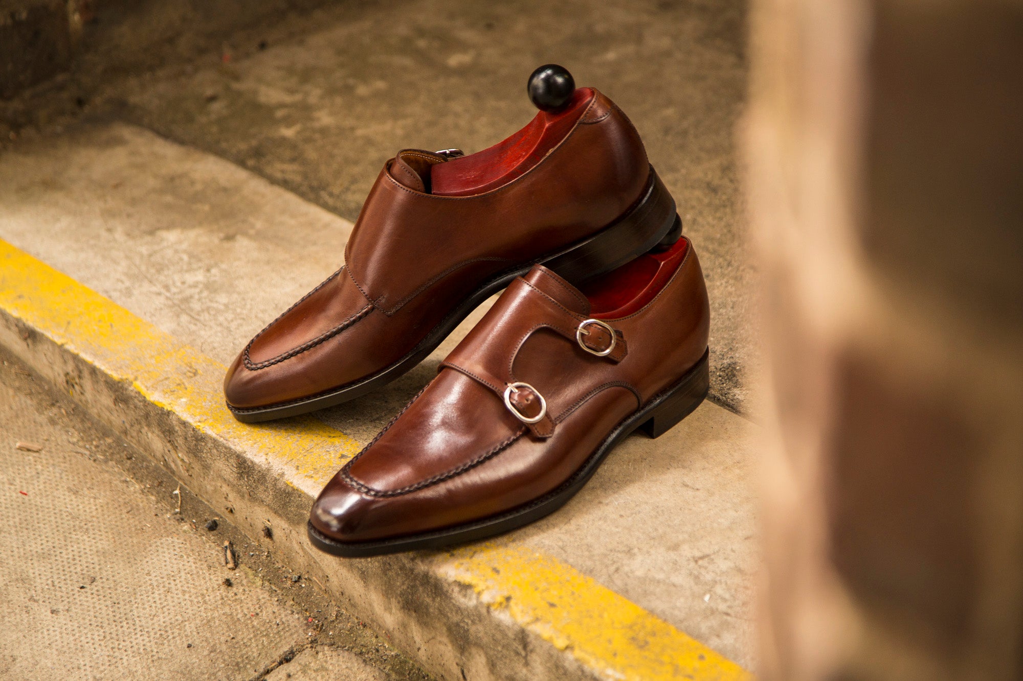Montlake - MTO - Cedar Calf-Made To Order Double Monkstrap Hand Stitched-J.FitzPatrick Footwear