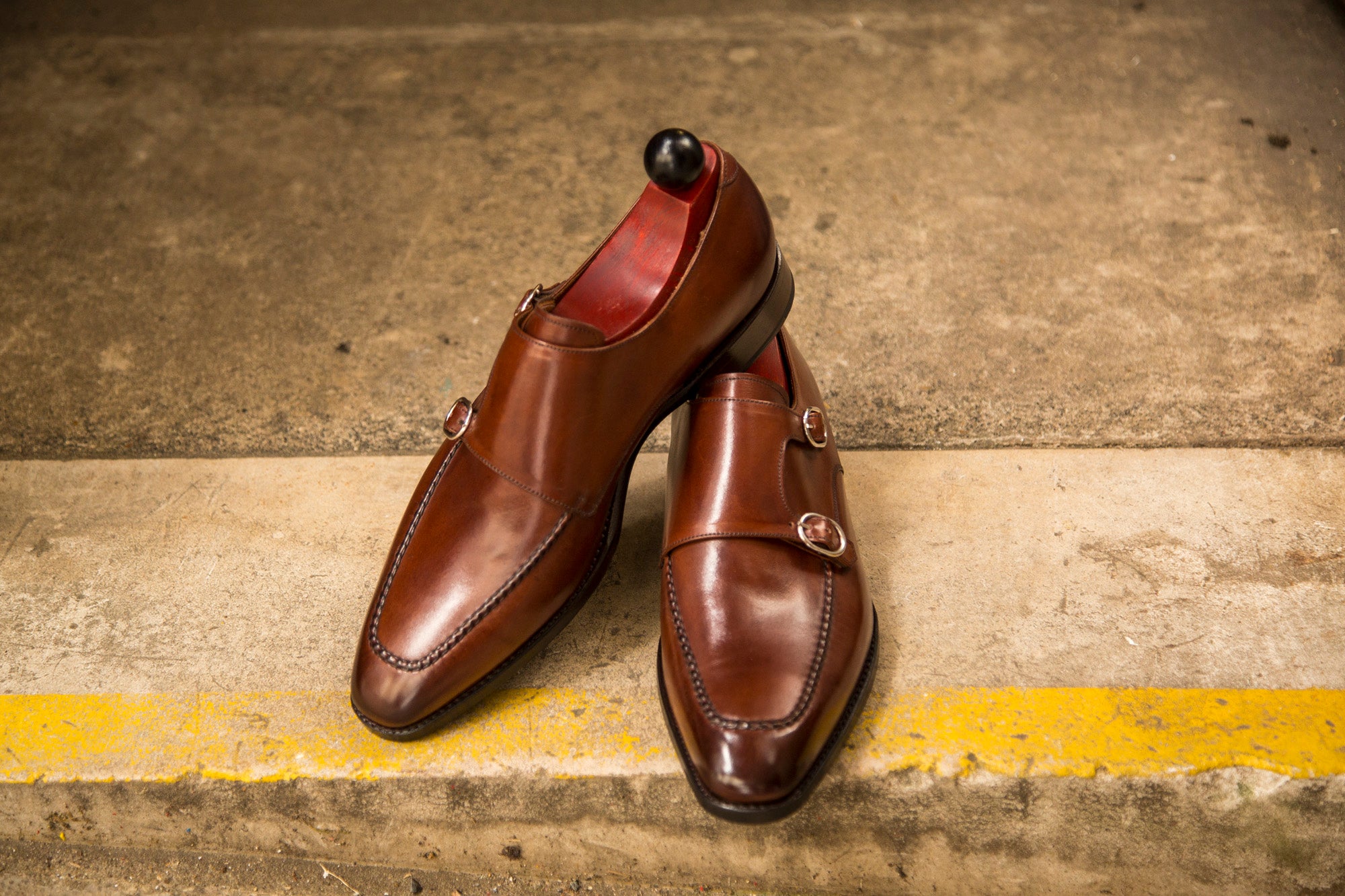 Montlake - MTO - Cedar Calf-Made To Order Double Monkstrap Hand Stitched-J.FitzPatrick Footwear