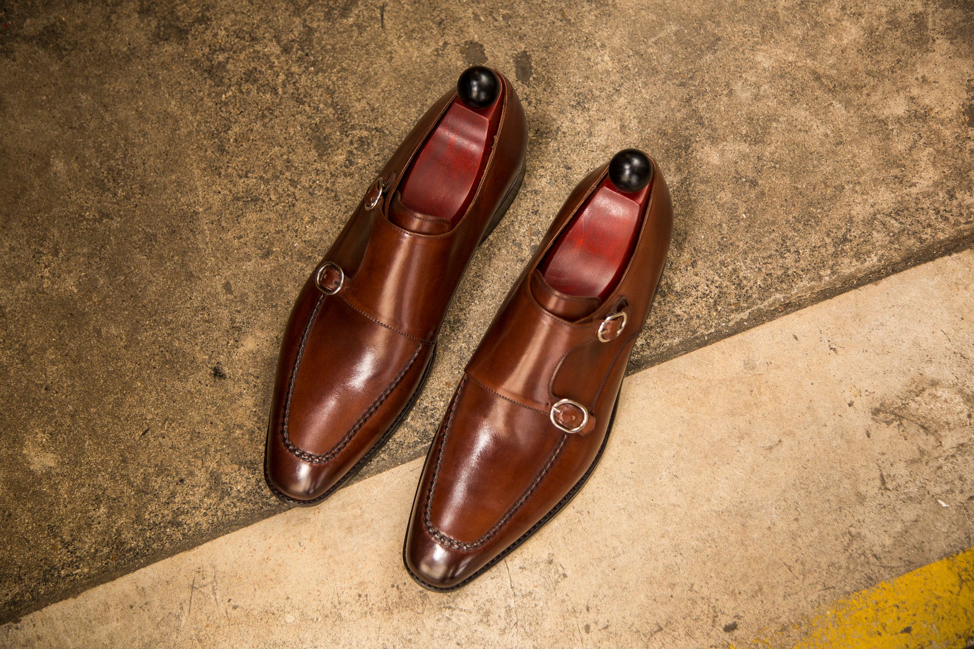 Montlake - MTO - Cedar Calf-Made To Order Double Monkstrap Hand Stitched-J.FitzPatrick Footwear