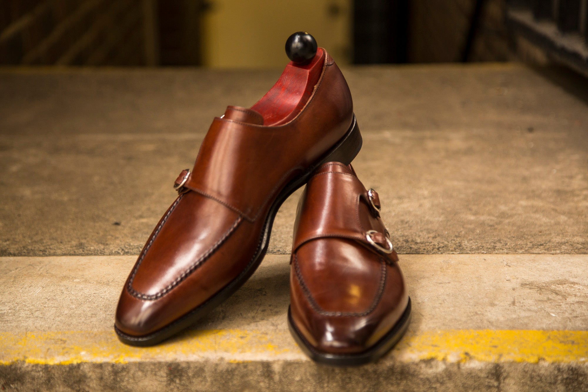 Montlake - MTO - Cedar Calf-Made To Order Double Monkstrap Hand Stitched-J.FitzPatrick Footwear