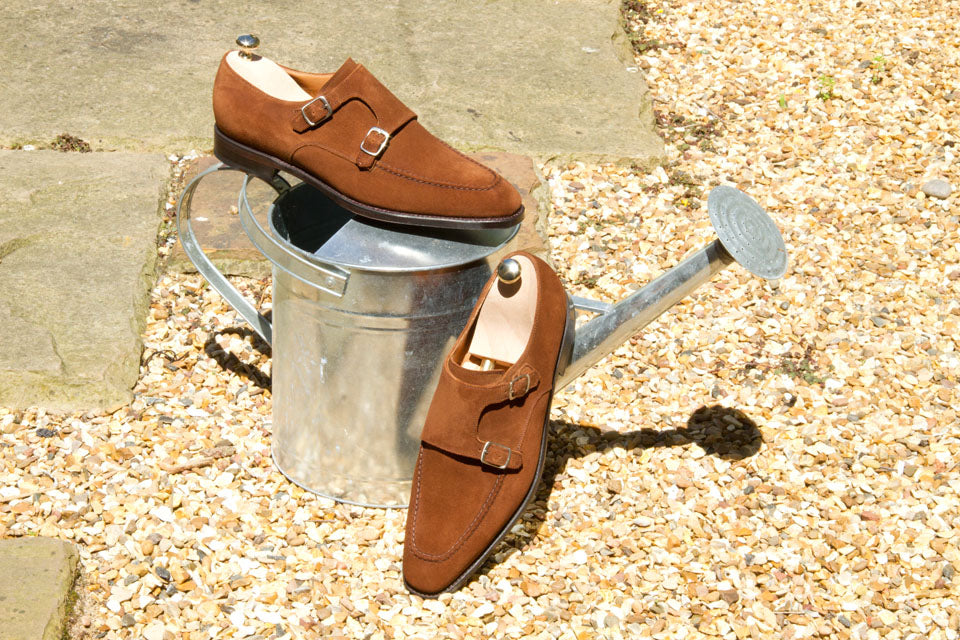 Montlake - MTO - Snuff Suede-Made To Order Double Monkstrap Hand Stitched-J.FitzPatrick Footwear