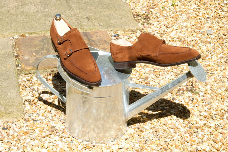 Montlake - MTO - Snuff Suede-Made To Order Double Monkstrap Hand Stitched-J.FitzPatrick Footwear