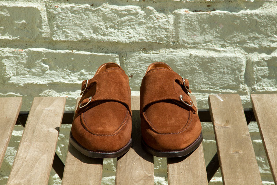 Montlake - MTO - Snuff Suede-Made To Order Double Monkstrap Hand Stitched-J.FitzPatrick Footwear