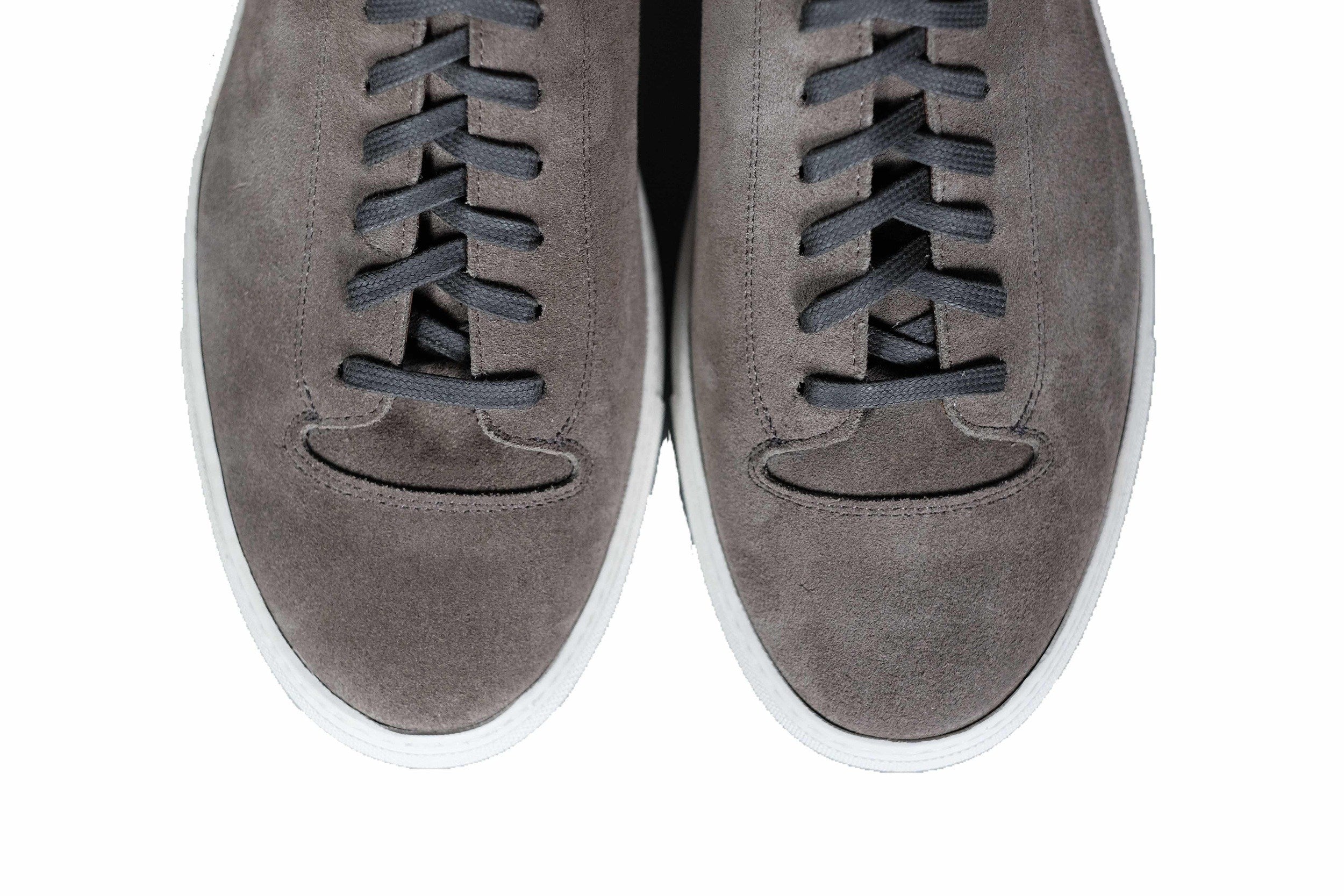 Olympia - Cloud Suede / White Sole-Plimsoll Lace Up Laceup Sneakers-J.FitzPatrick Footwear