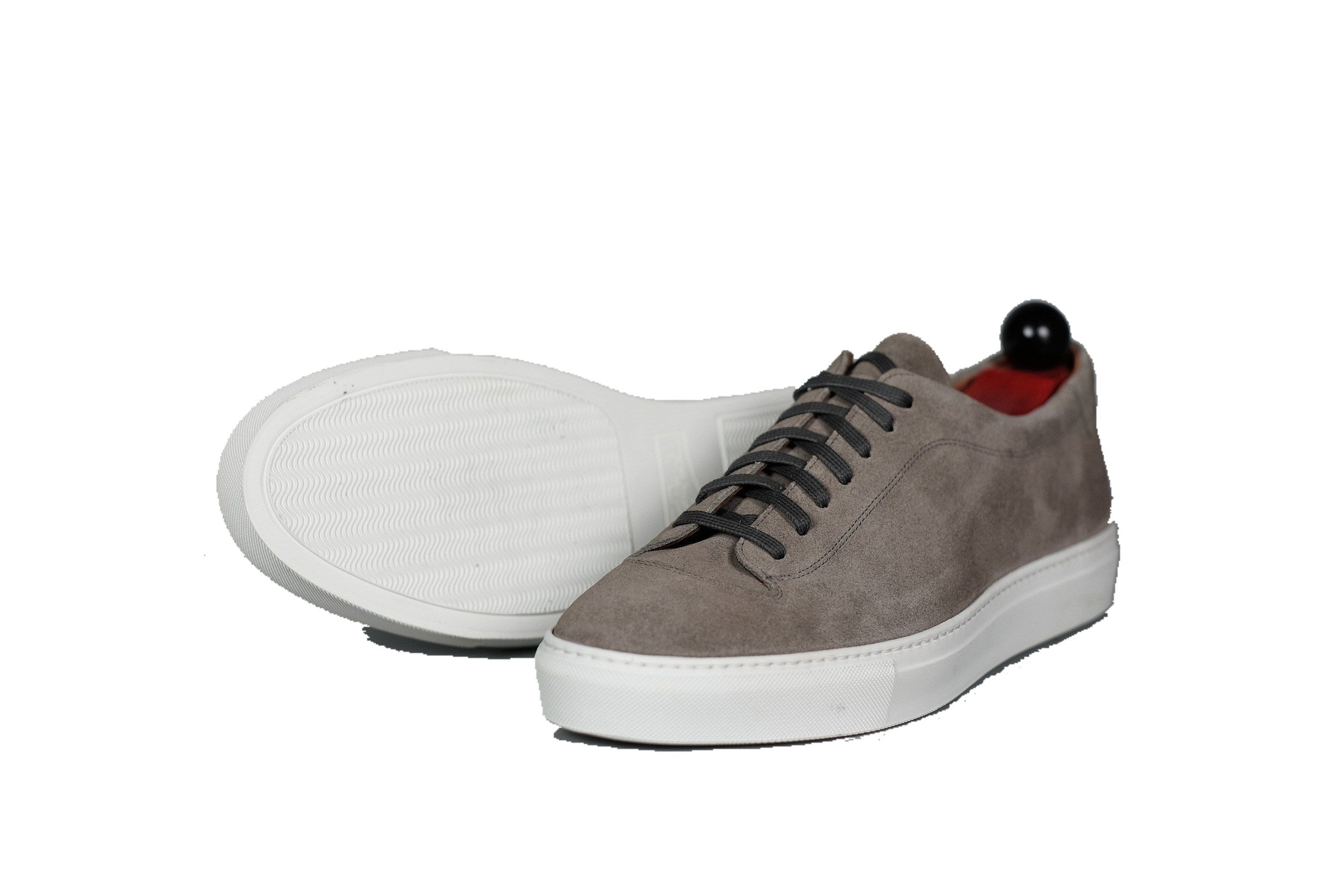 Olympia - Cloud Suede / White Sole-Plimsoll Lace Up Laceup Sneakers-J.FitzPatrick Footwear