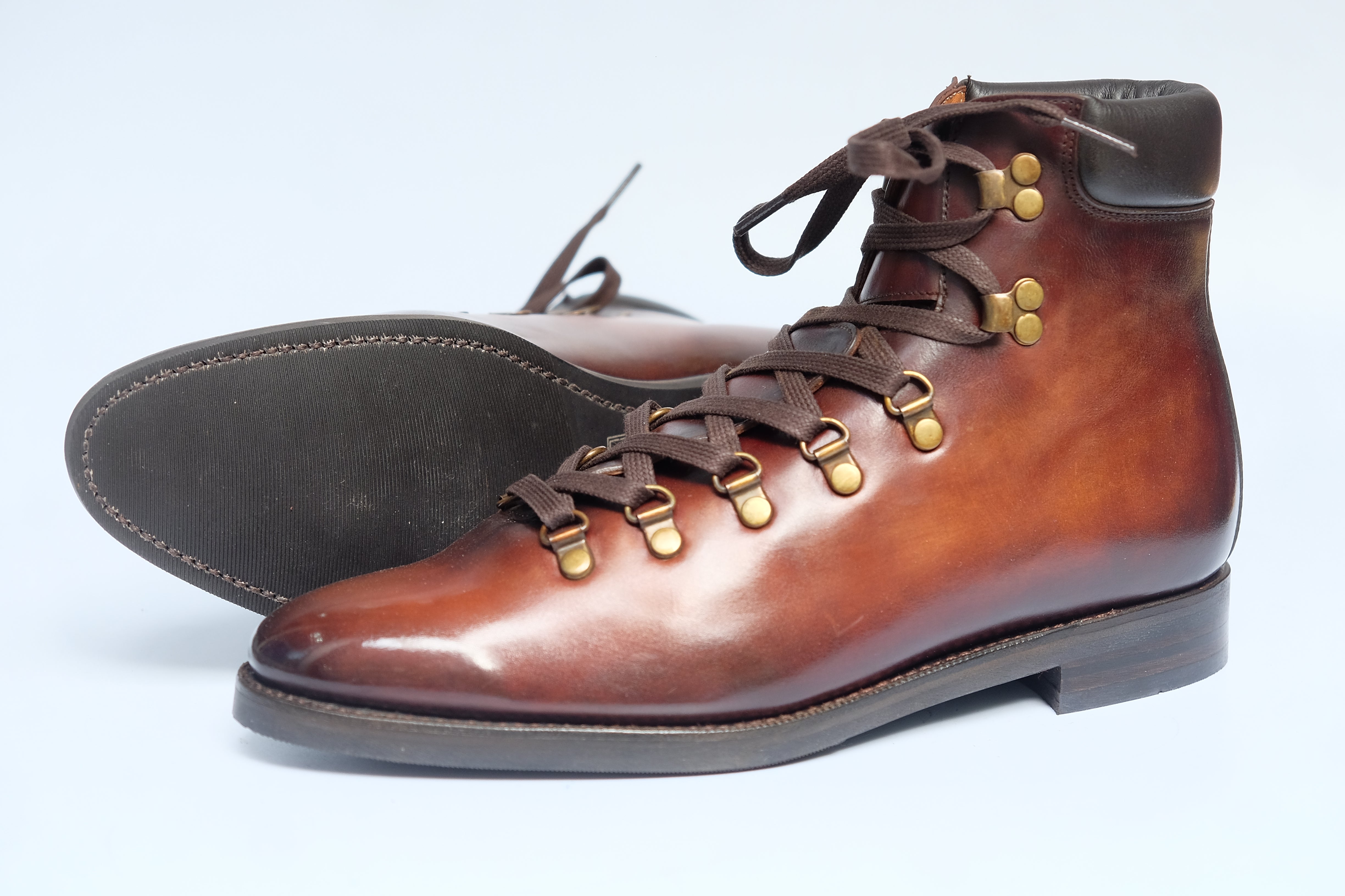 Patina Antique Brown - MTO - Snoqualmie-Made To Order Alpine Hiker Boot Custom Patina-J.FitzPatrick Footwear