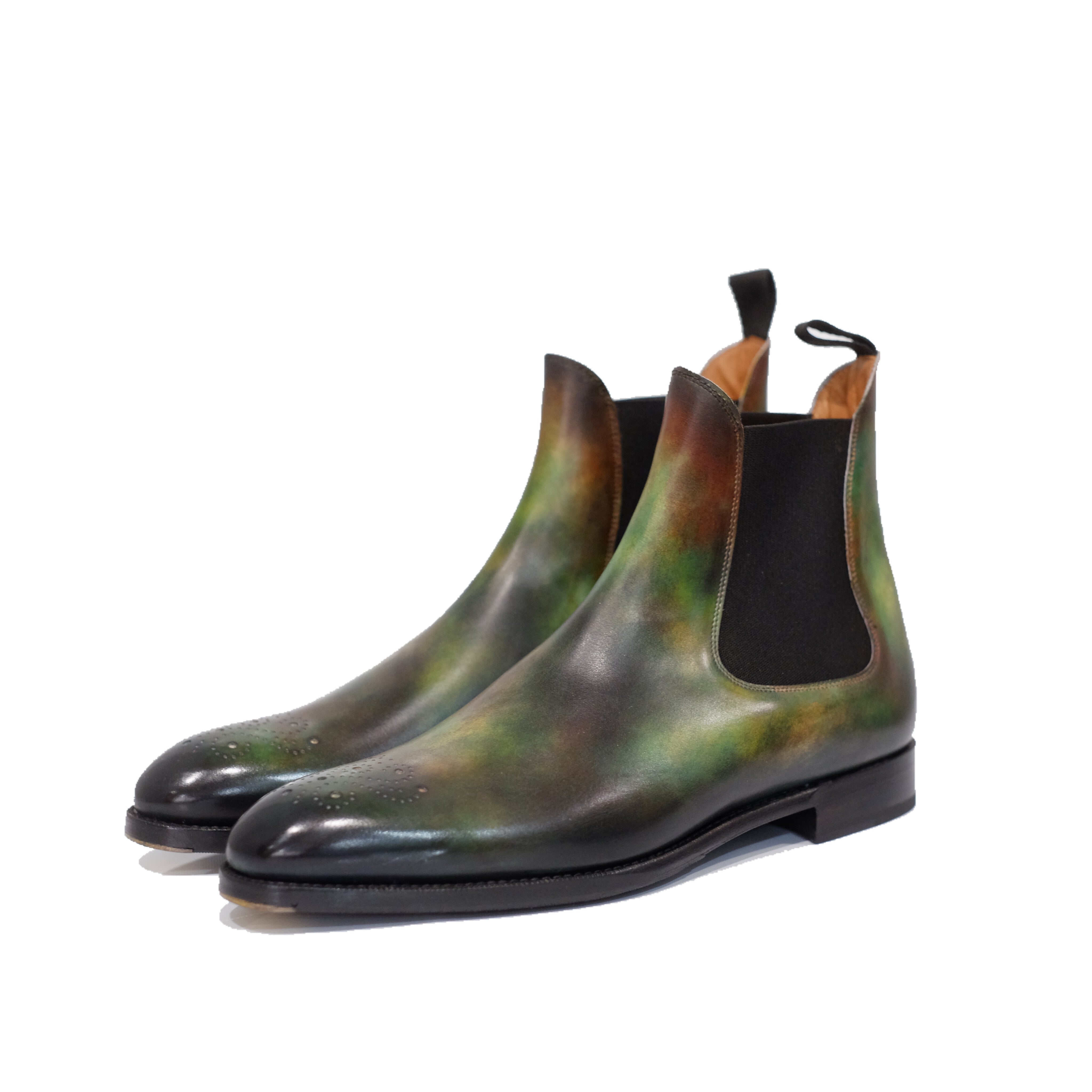 Patina Basilic - MTO - Highland-Made To Order Chelsea Boot Custom Patina-J.FitzPatrick Footwear