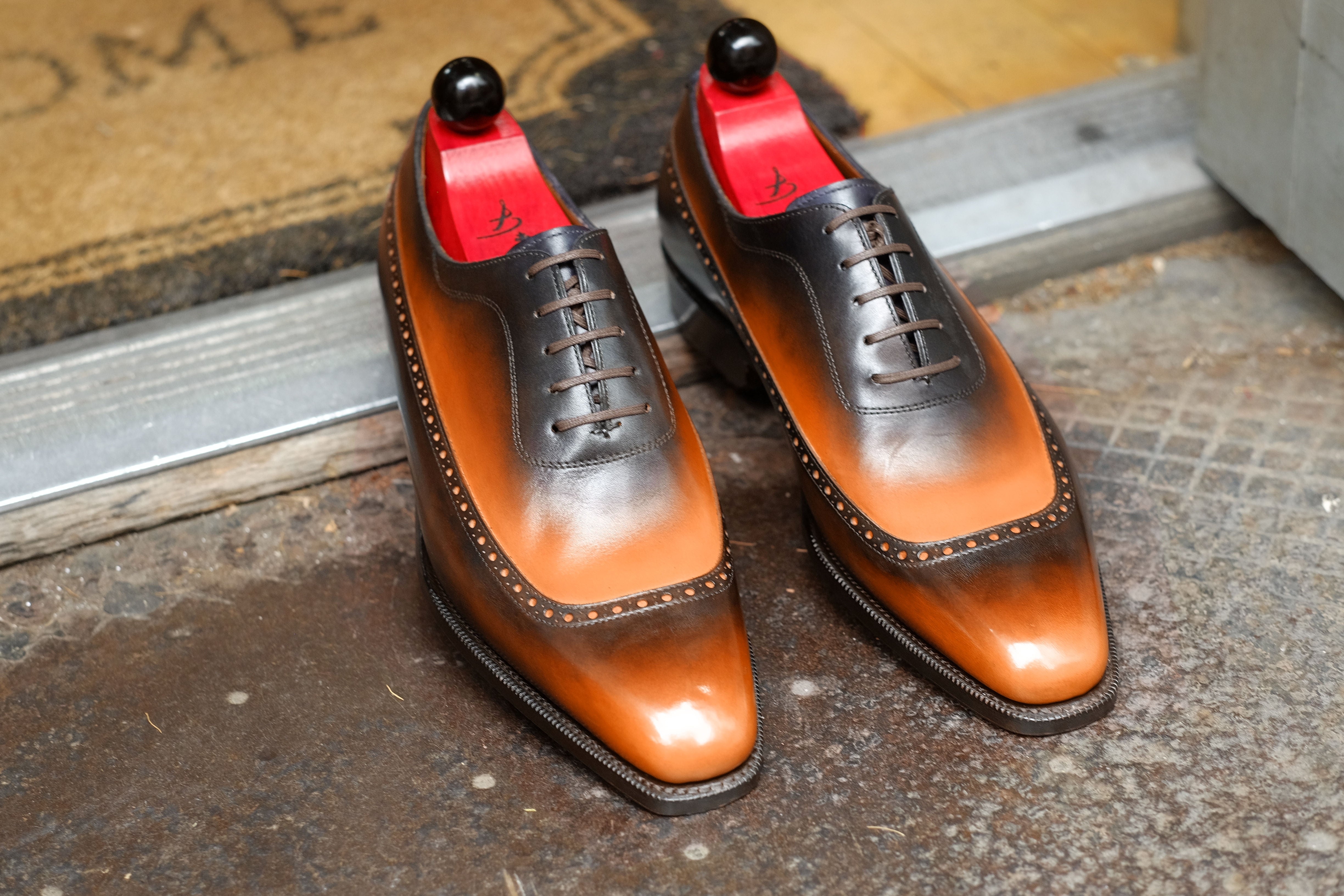 Patina Caramel - MTO - Sebastien-Made To Order Oxfords Custom Patina-J.FitzPatrick Footwear