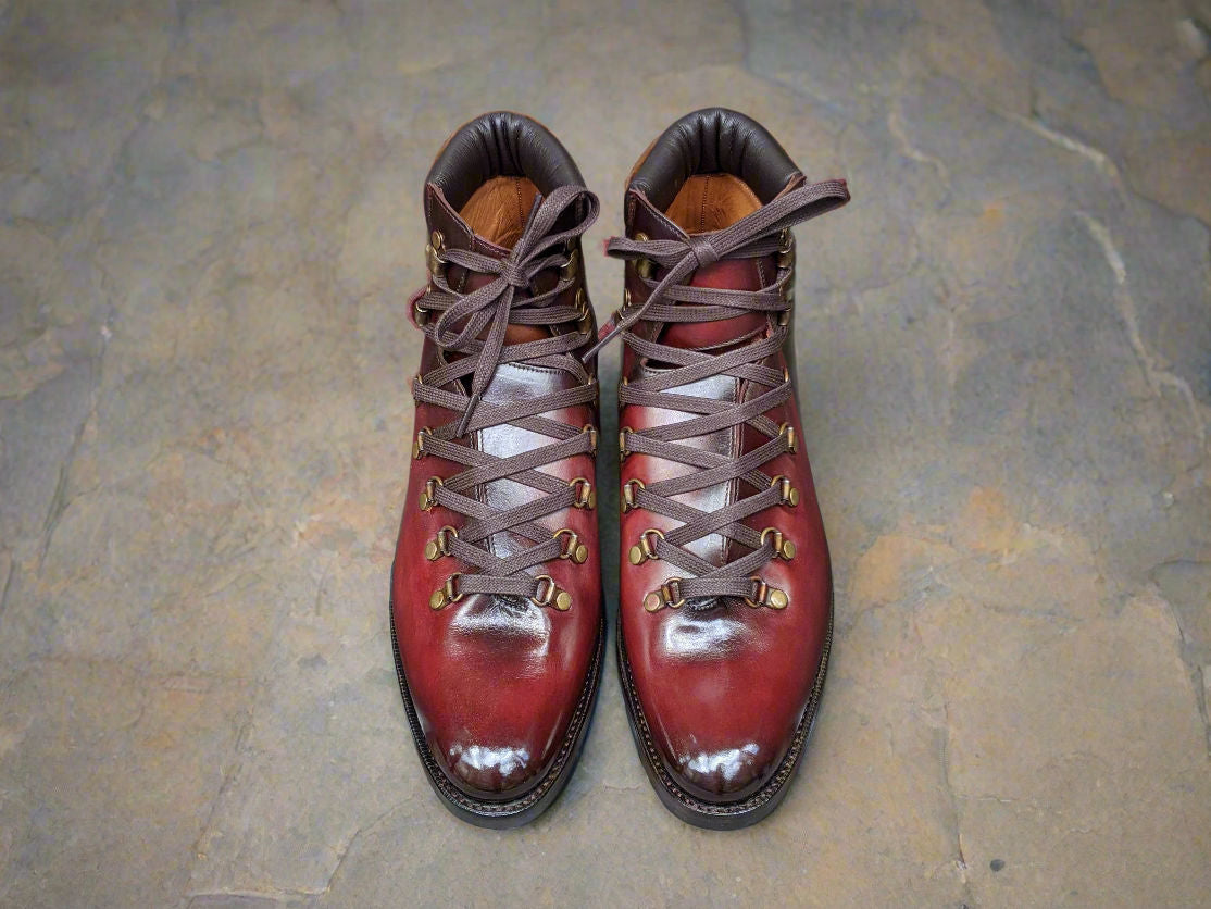 Patina Cherry Tree - MTO - Snoqualmie-Made To Order Alpine Hiker Boots-J.FitzPatrick Footwear