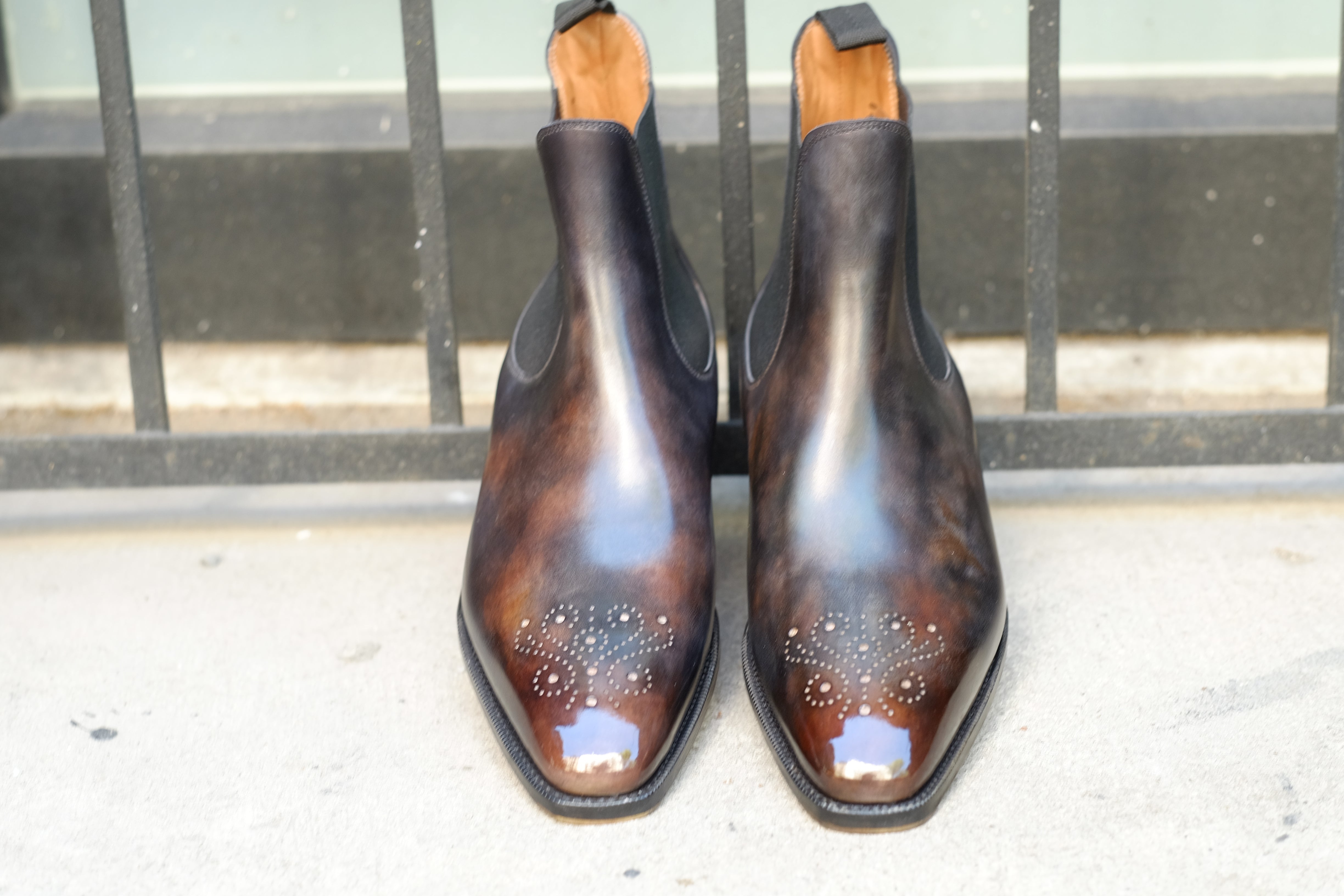 Patina Golem - MTO - Highland-Made To Order Chelsea Boots-J.FitzPatrick Footwear