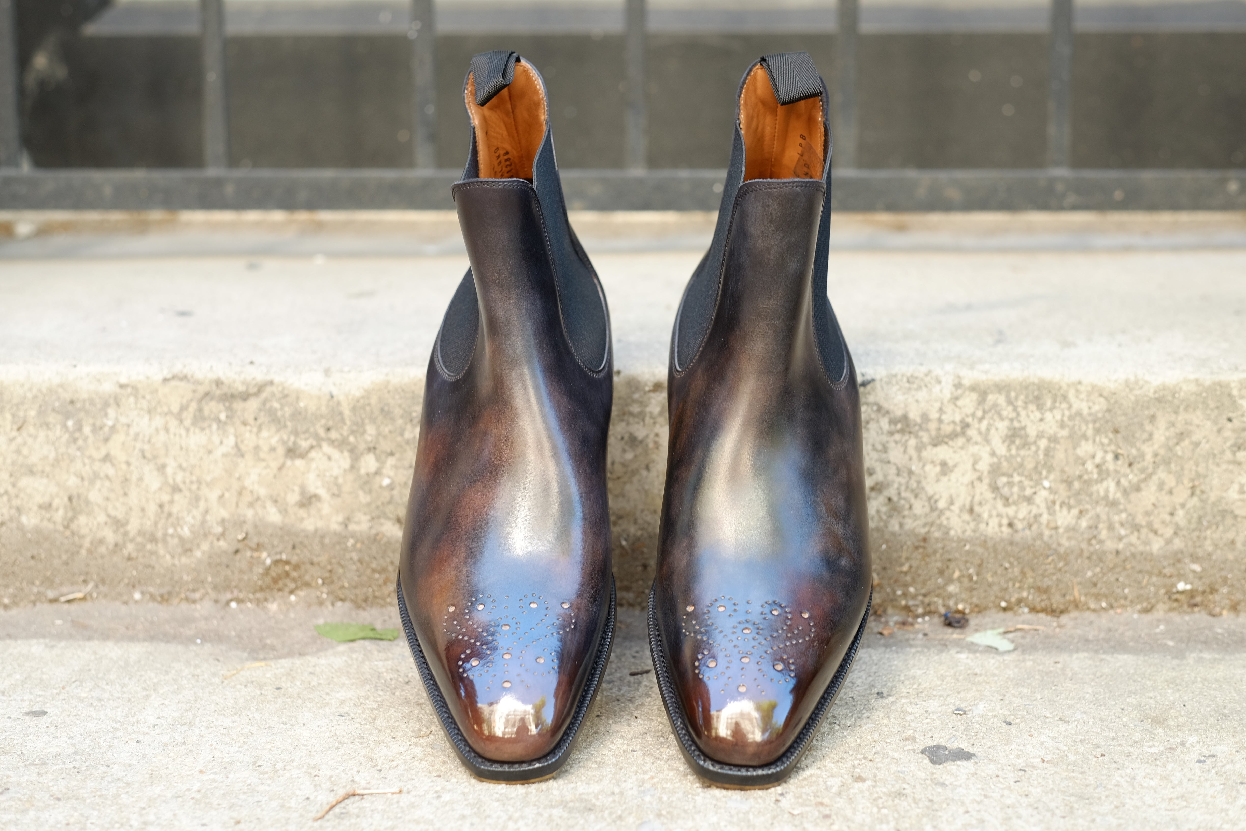 Patina Golem - MTO - Highland-Made To Order Chelsea Boots-J.FitzPatrick Footwear