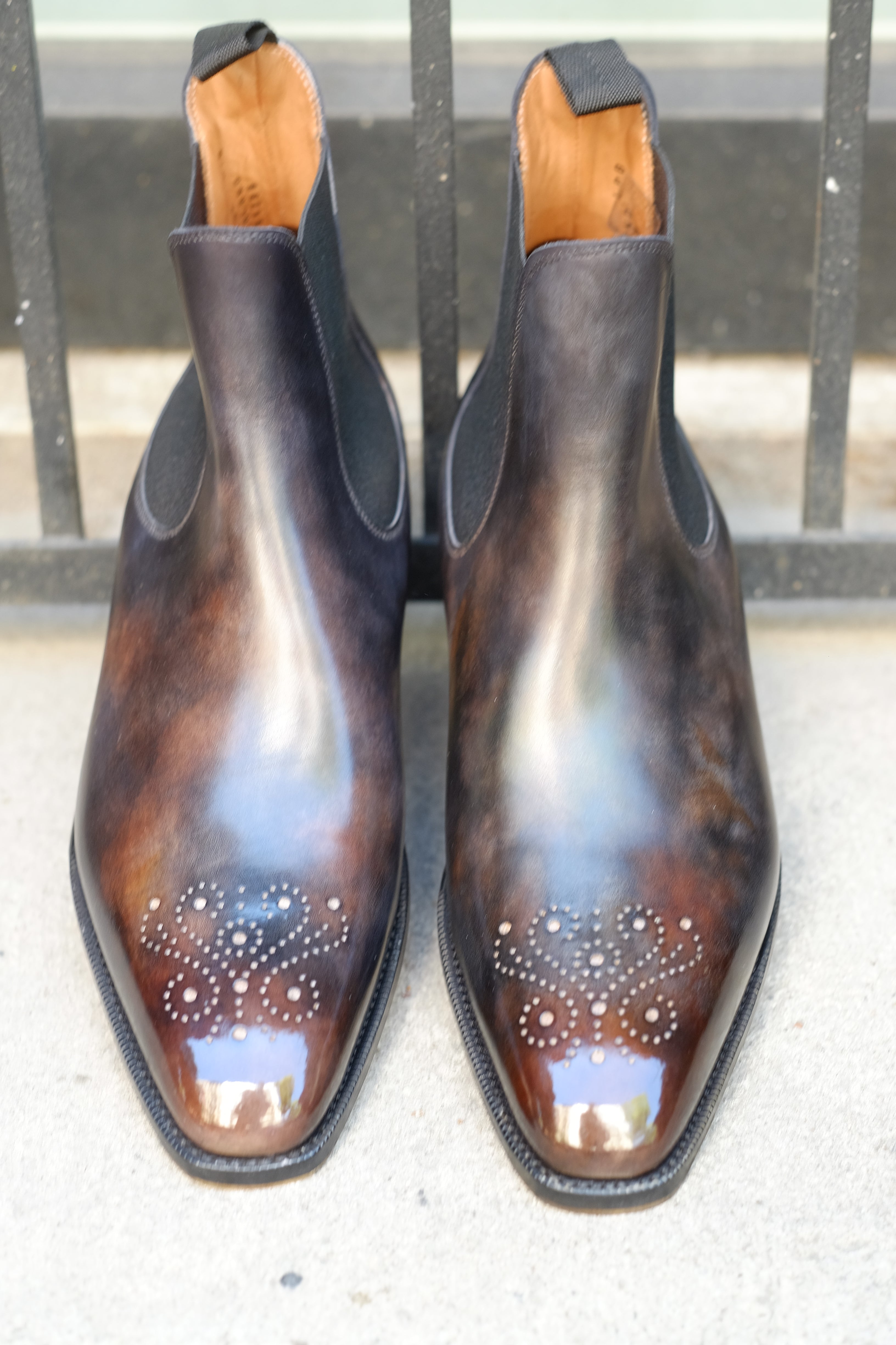 Patina Golem - MTO - Highland-Made To Order Chelsea Boots-J.FitzPatrick Footwear