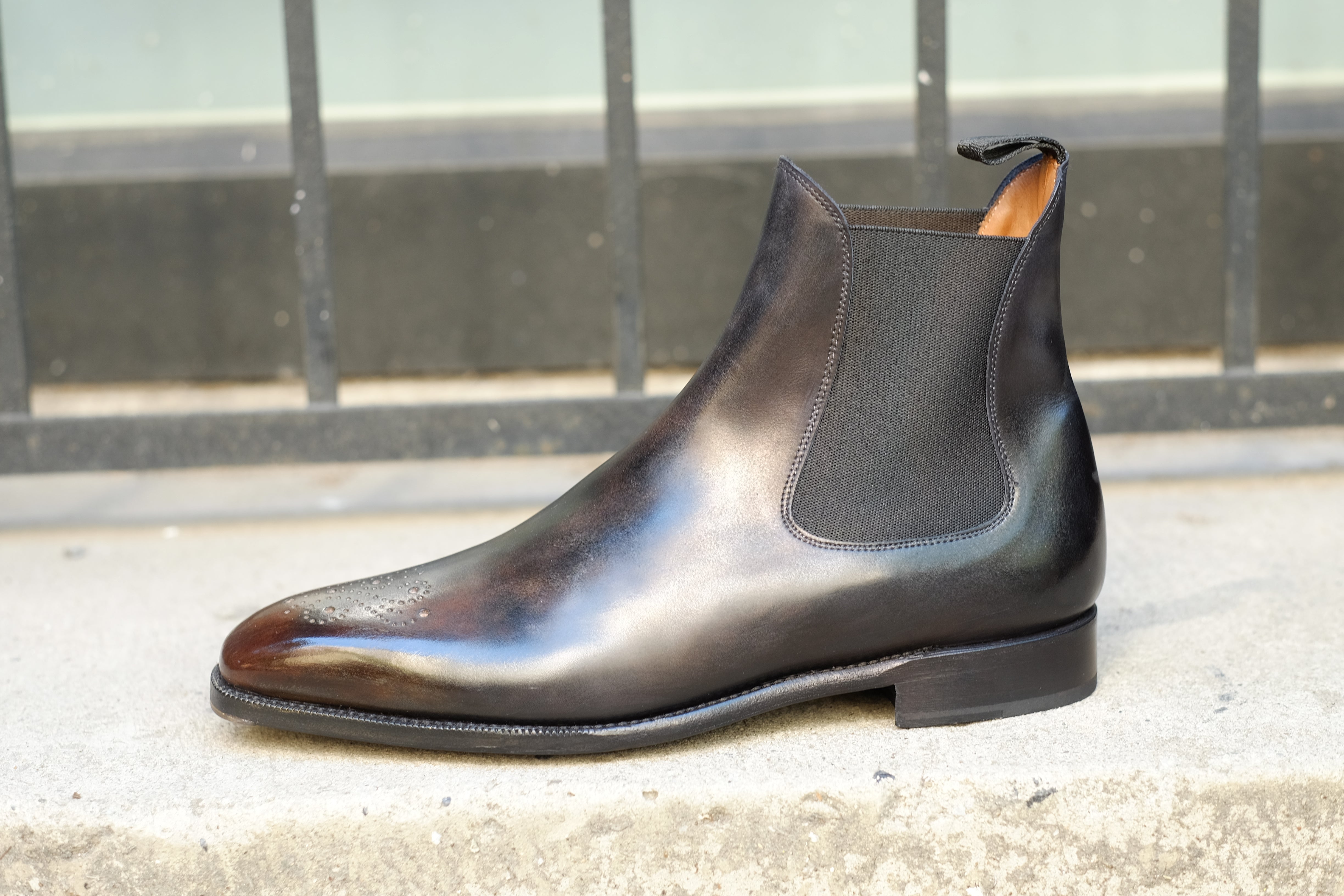 Patina Golem - MTO - Highland-Made To Order Chelsea Boots-J.FitzPatrick Footwear