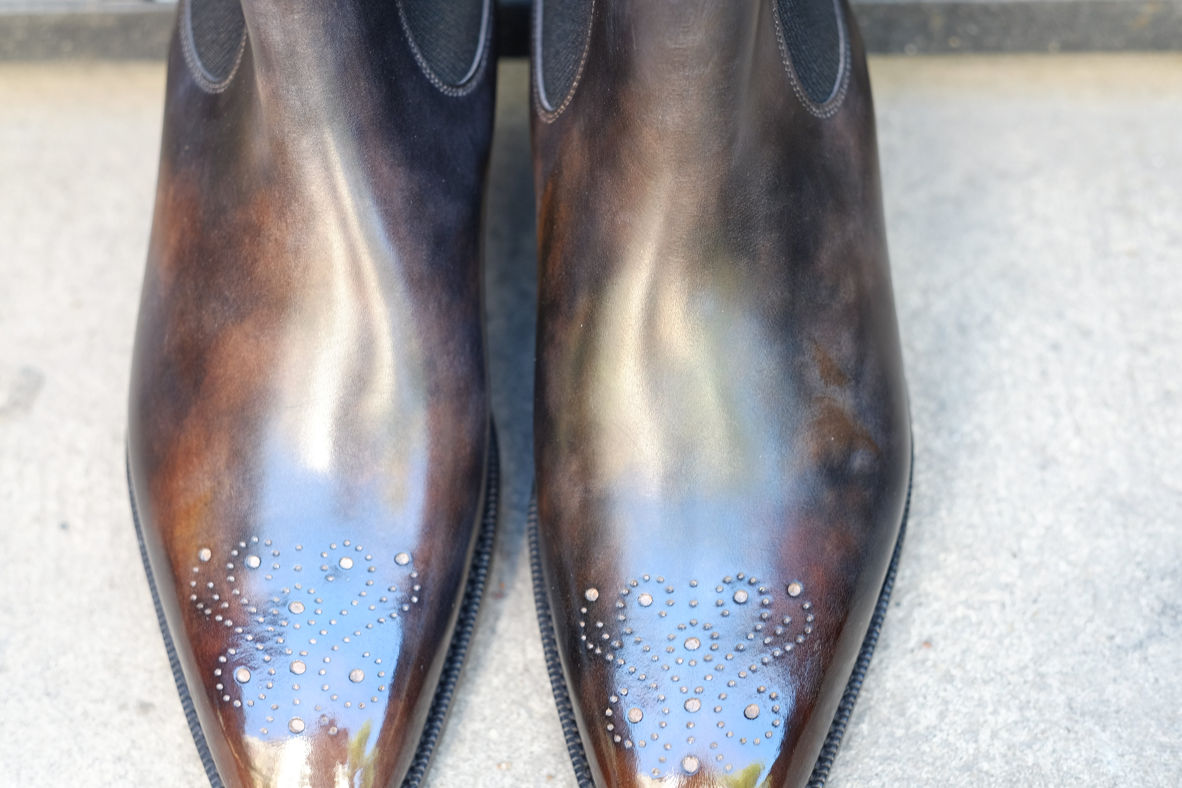 Patina Golem - MTO - Highland-Made To Order Chelsea Boots-J.FitzPatrick Footwear