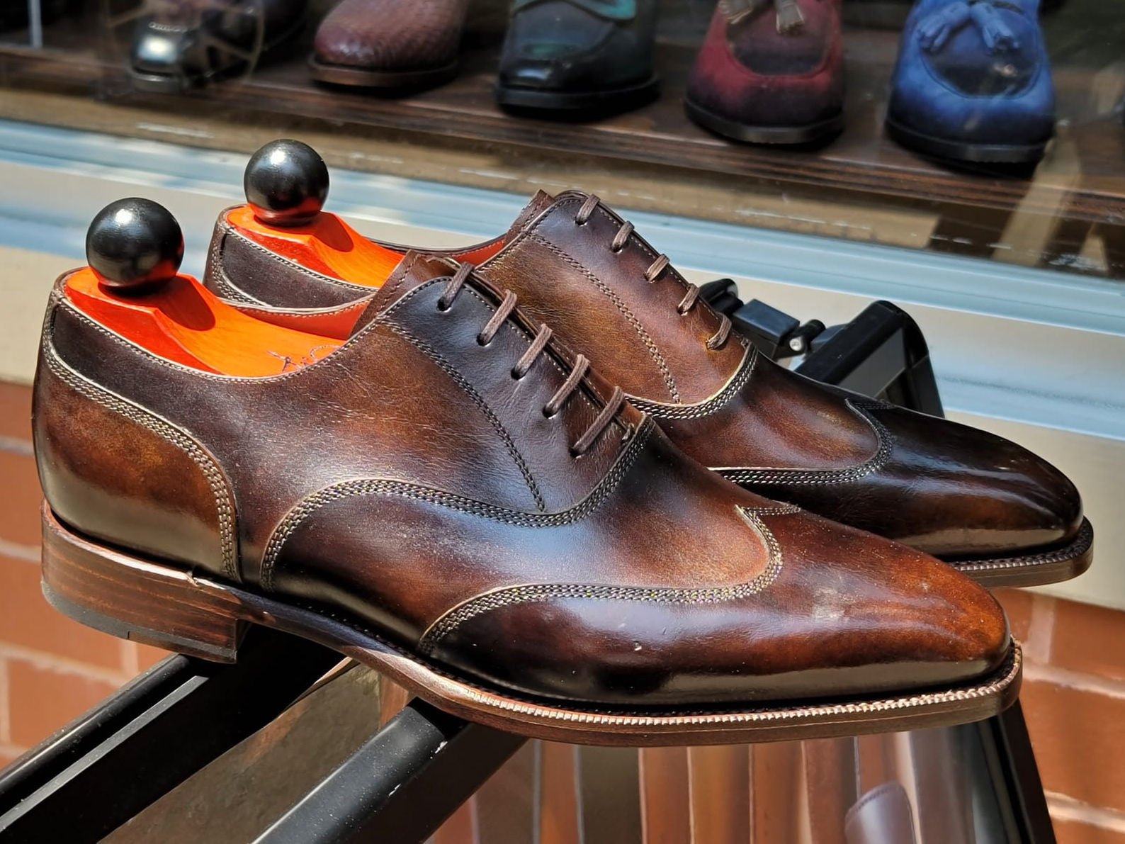 Patina Havana Waves - MTO - Pullman-Made To Order Oxfords Custom Patina-J.FitzPatrick Footwear