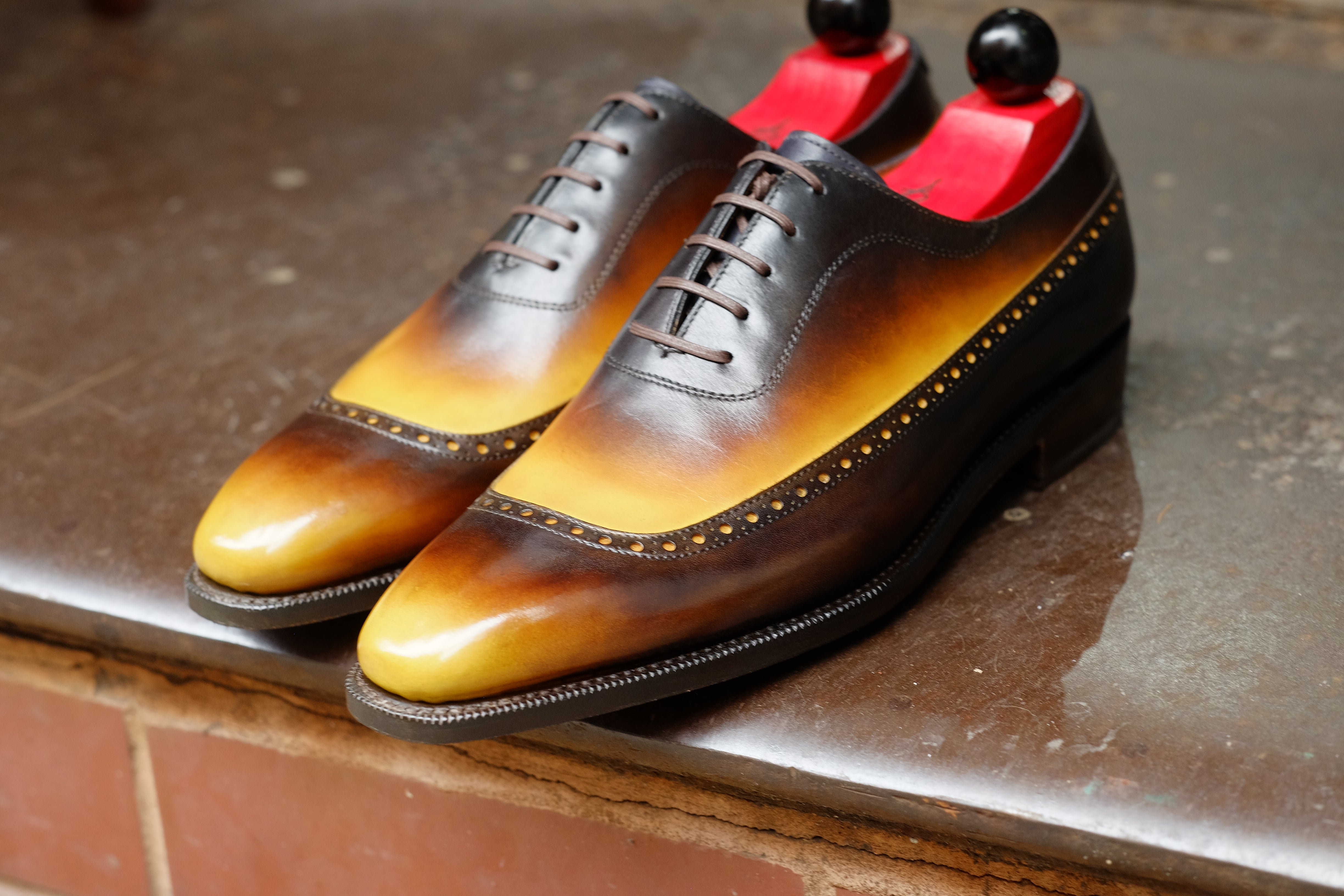 Patina Honeybee - MTO - Sebastien-Made To Order Oxfords Custom Patina-J.FitzPatrick Footwear