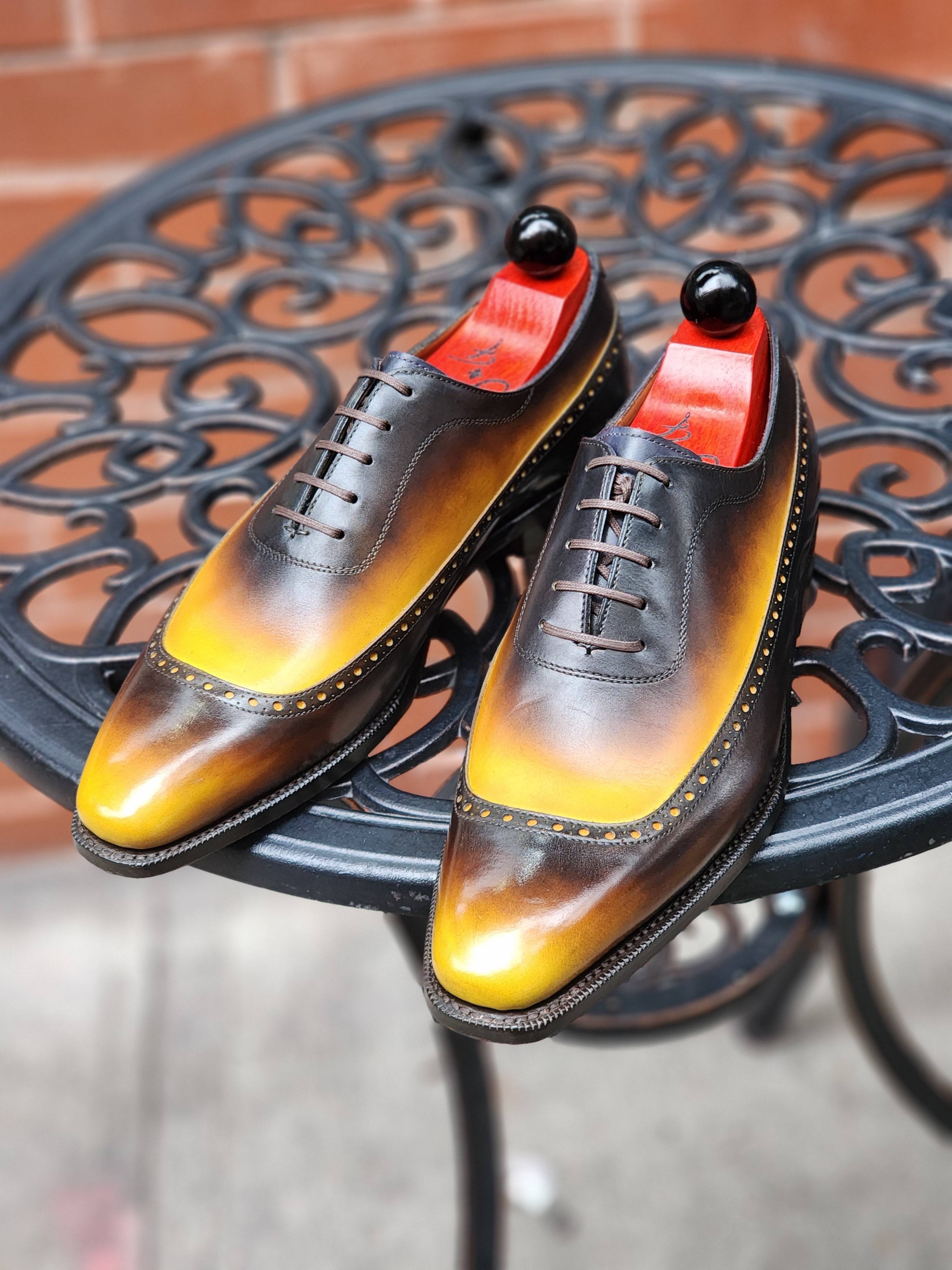Patina Honeybee - MTO - Sebastien-Made To Order Oxfords Custom Patina-J.FitzPatrick Footwear