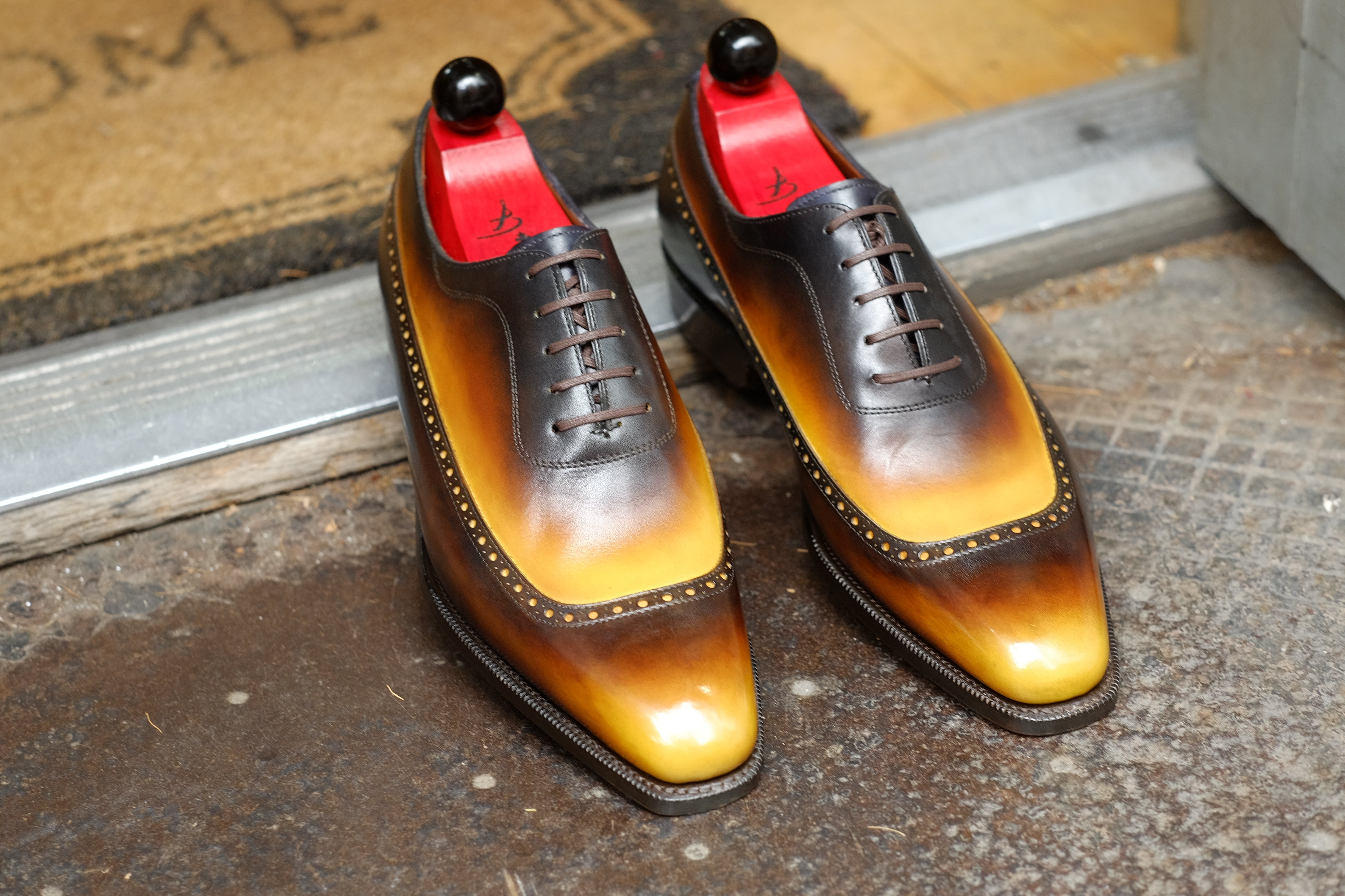 Patina Honeybee - MTO - Sebastien-Made To Order Oxfords Custom Patina-J.FitzPatrick Footwear