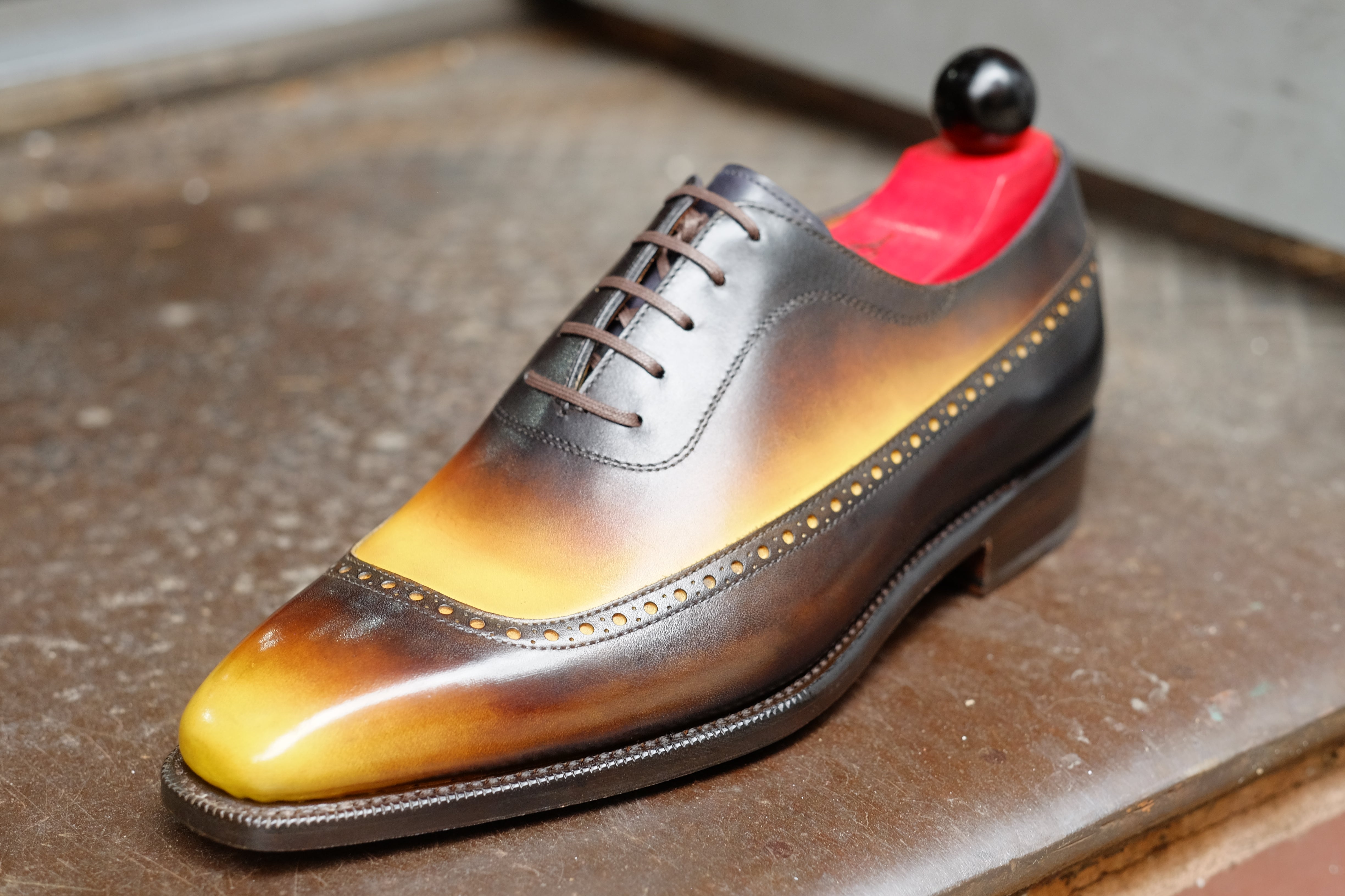 Patina Honeybee - MTO - Sebastien-Made To Order Oxfords Custom Patina-J.FitzPatrick Footwear