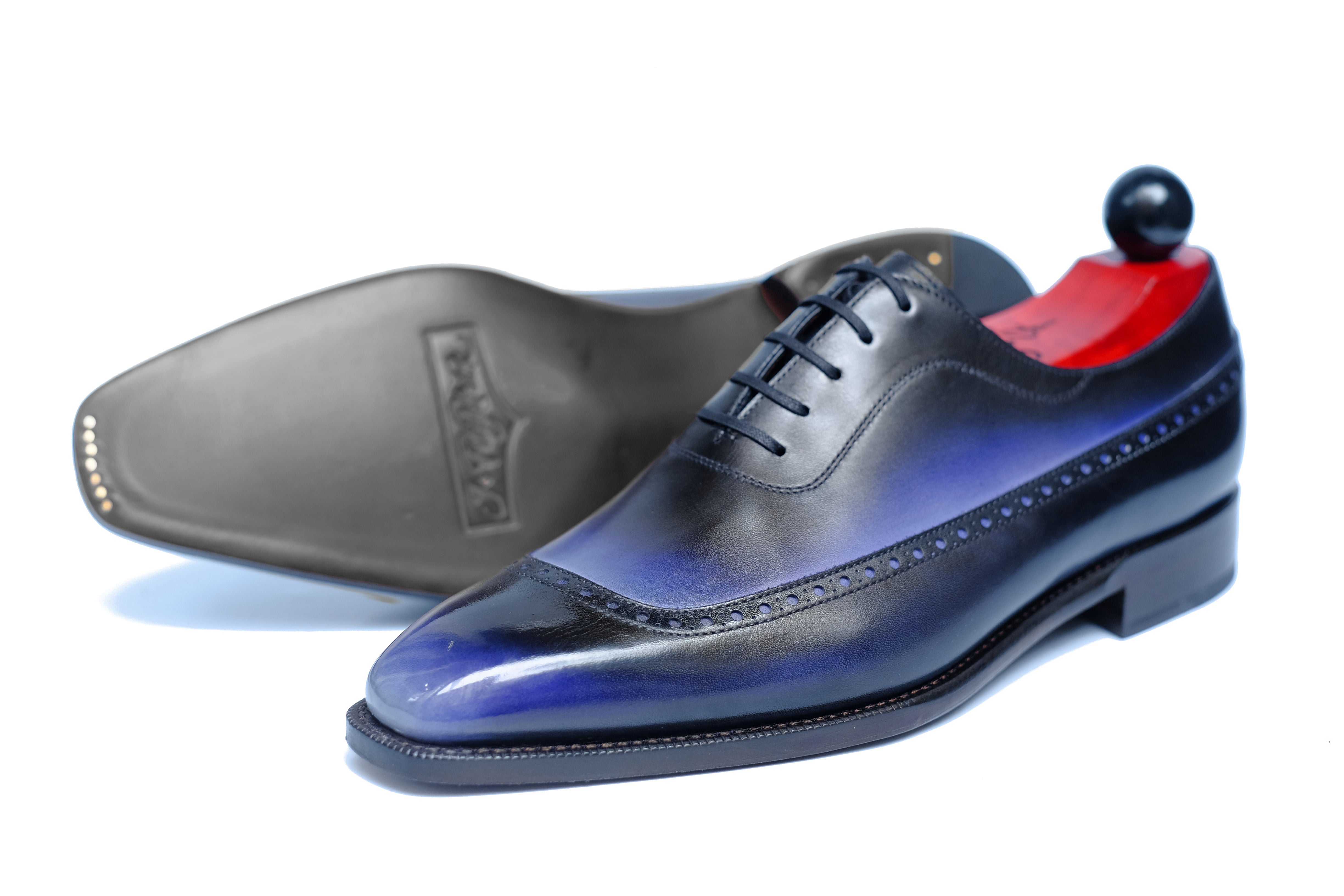 Patina Lapis Lazuli - MTO - Sebastien-Made To Order Oxfords Custom Patina-J.FitzPatrick Footwear