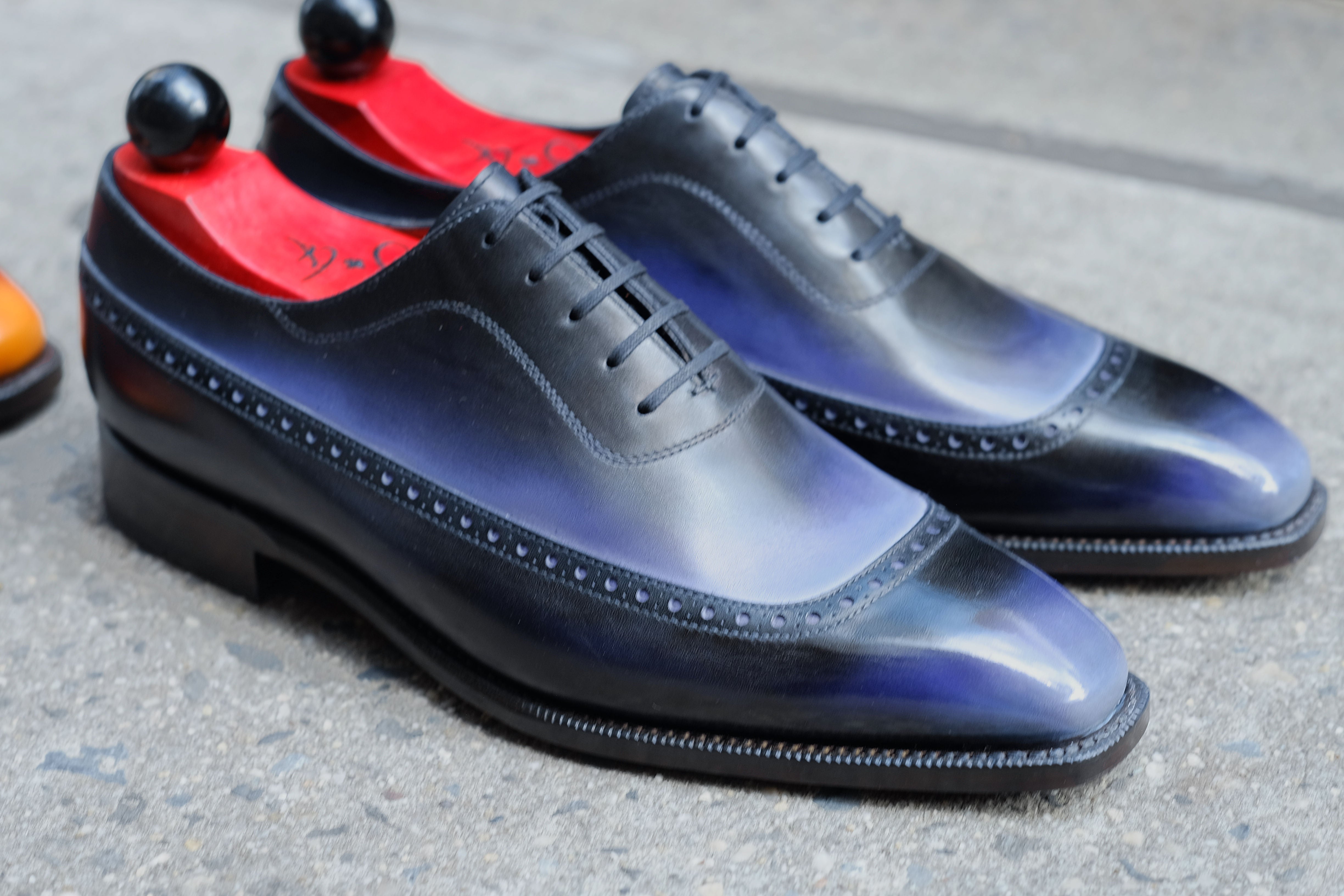 Patina Lapis Lazuli - MTO - Sebastien-Made To Order Oxfords Custom Patina-J.FitzPatrick Footwear