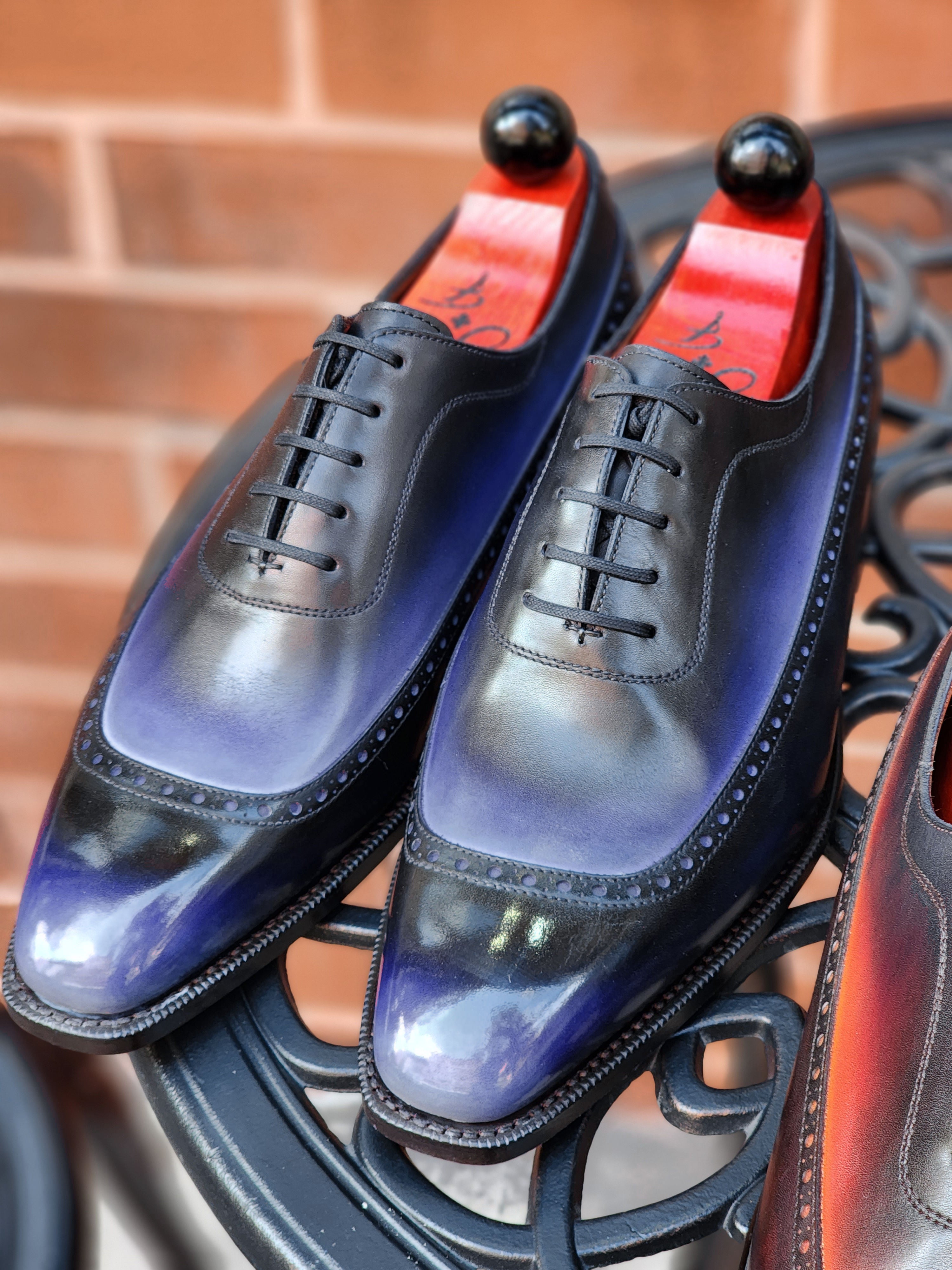 Patina Lapis Lazuli - MTO - Sebastien-Made To Order Oxfords Custom Patina-J.FitzPatrick Footwear