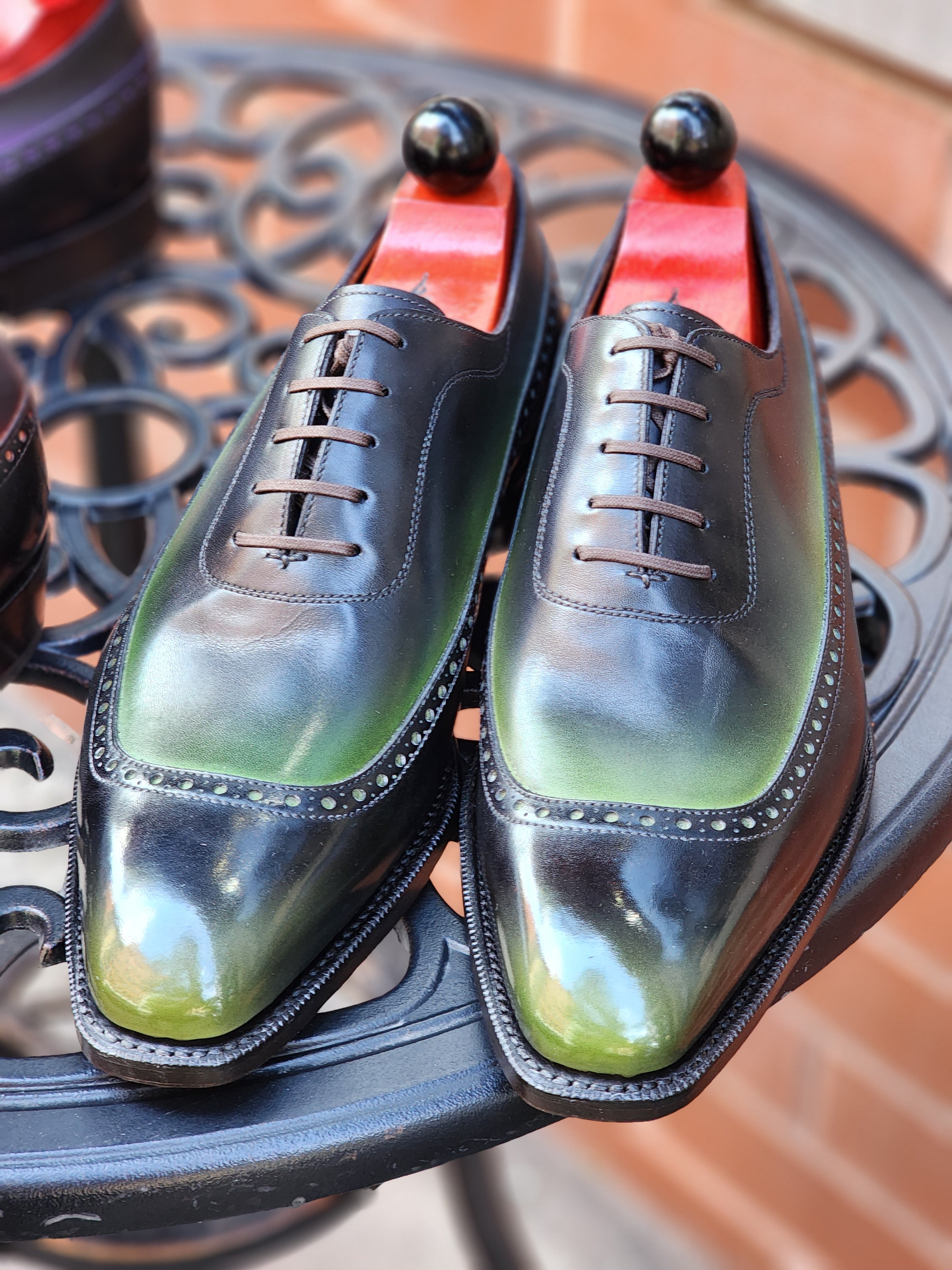 Patina Olive Tree - MTO - Sebastien-Made To Order Oxfords Custom Patina-J.FitzPatrick Footwear