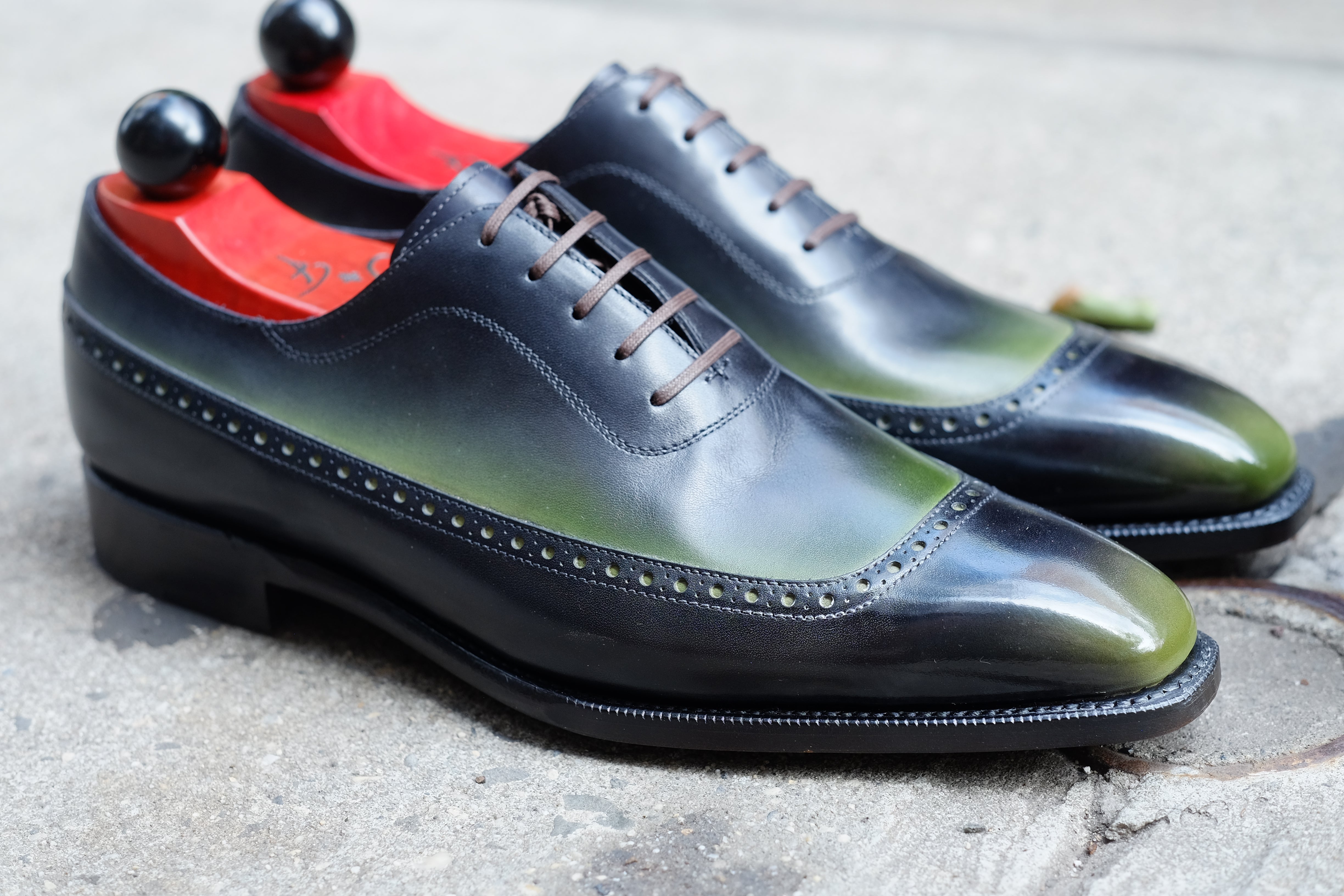 Patina Olive Tree - MTO - Sebastien-Made To Order Oxfords Custom Patina-J.FitzPatrick Footwear