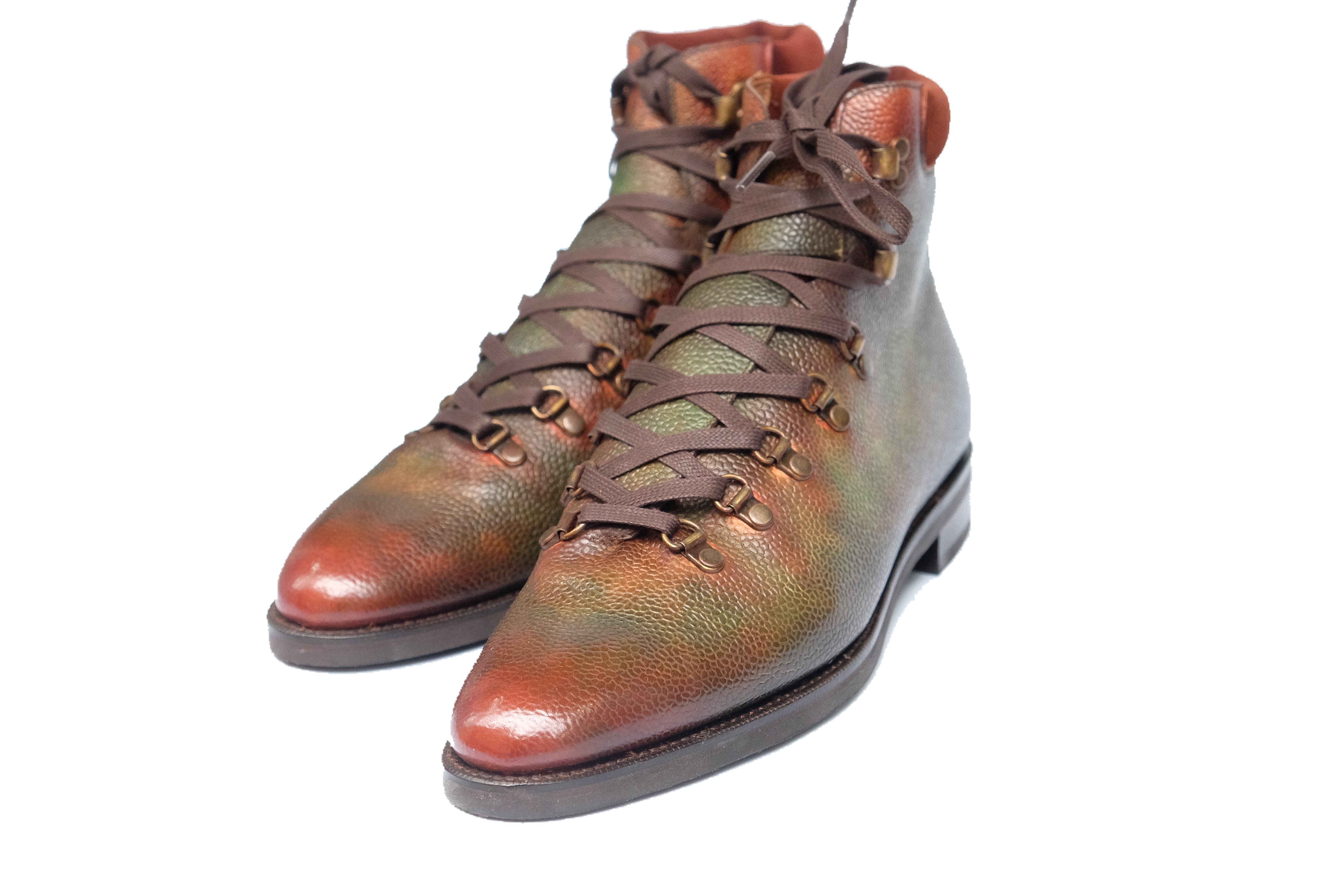 Patina Petrol Forest - MTO - Snoqualmie - TMG Last - City Rubber Sole-Made To Order Alpine Hiker Boots-J.FitzPatrick Footwear