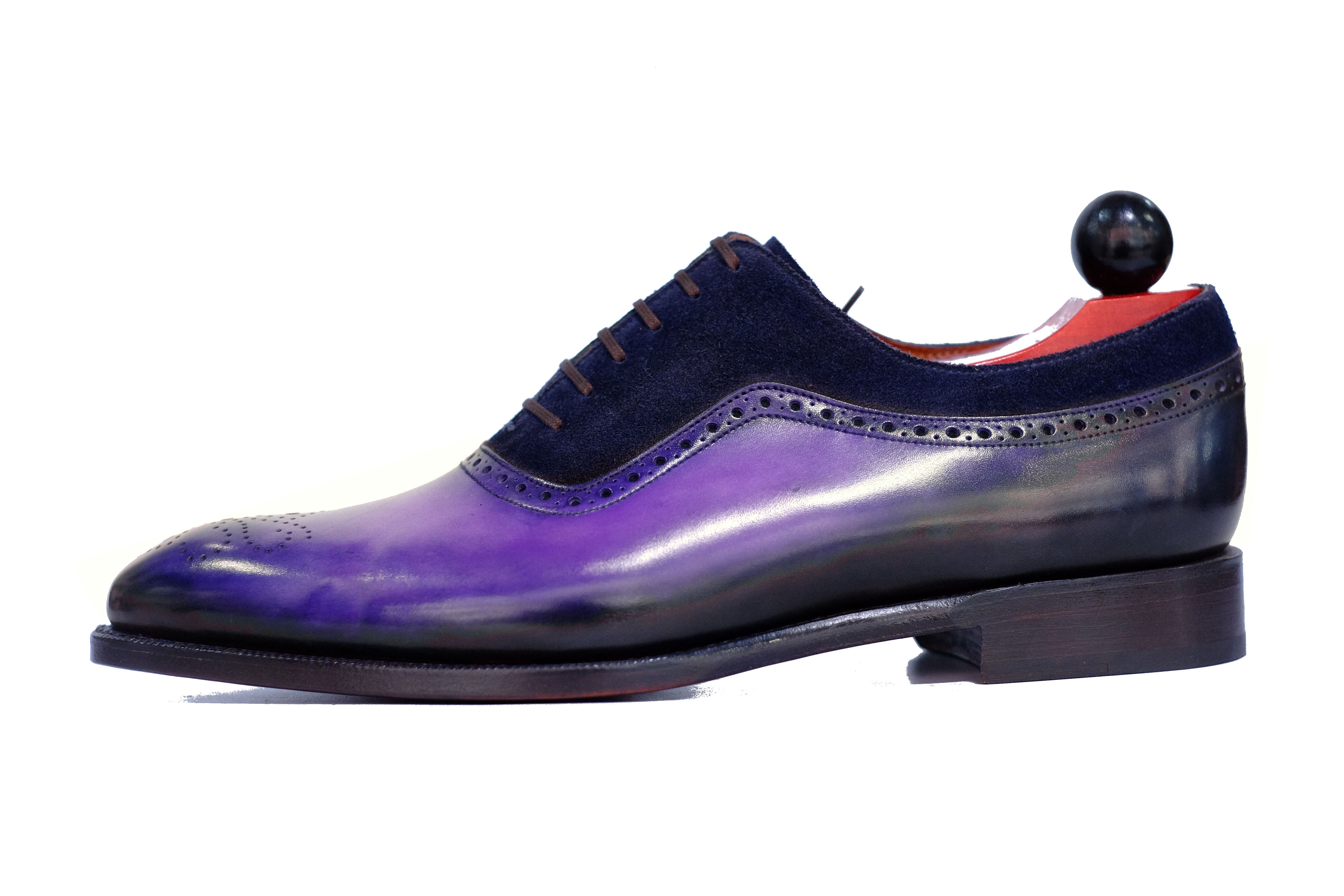 Patina Purple Sunset - MTO - Roosevelt-Made To Order Oxfords Custom Patina-J.FitzPatrick Footwear