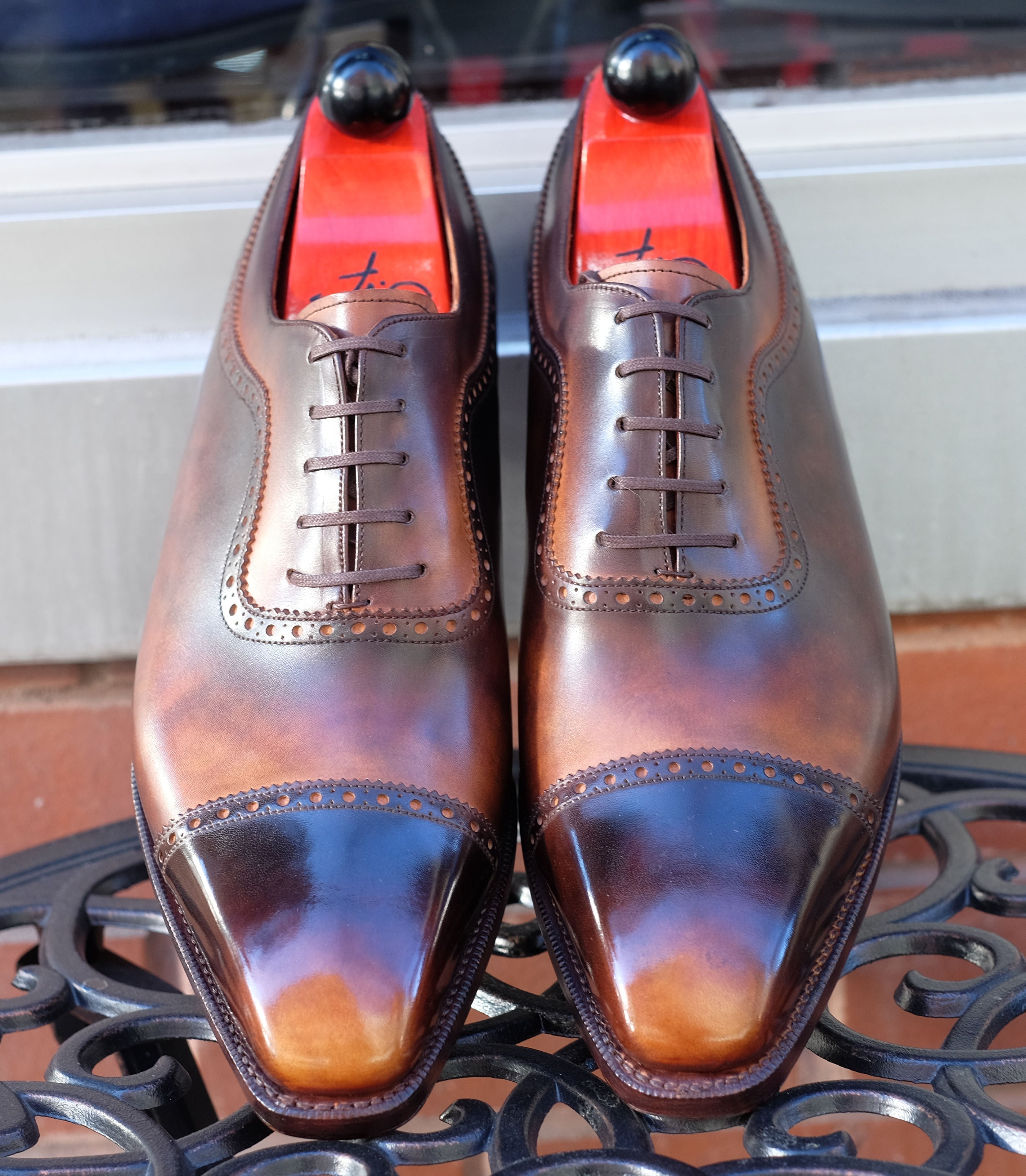 Patina Reverse Tiger's Eye - MTO - Palacio-Made To Order Oxfords Custom Patina-J.FitzPatrick Footwear