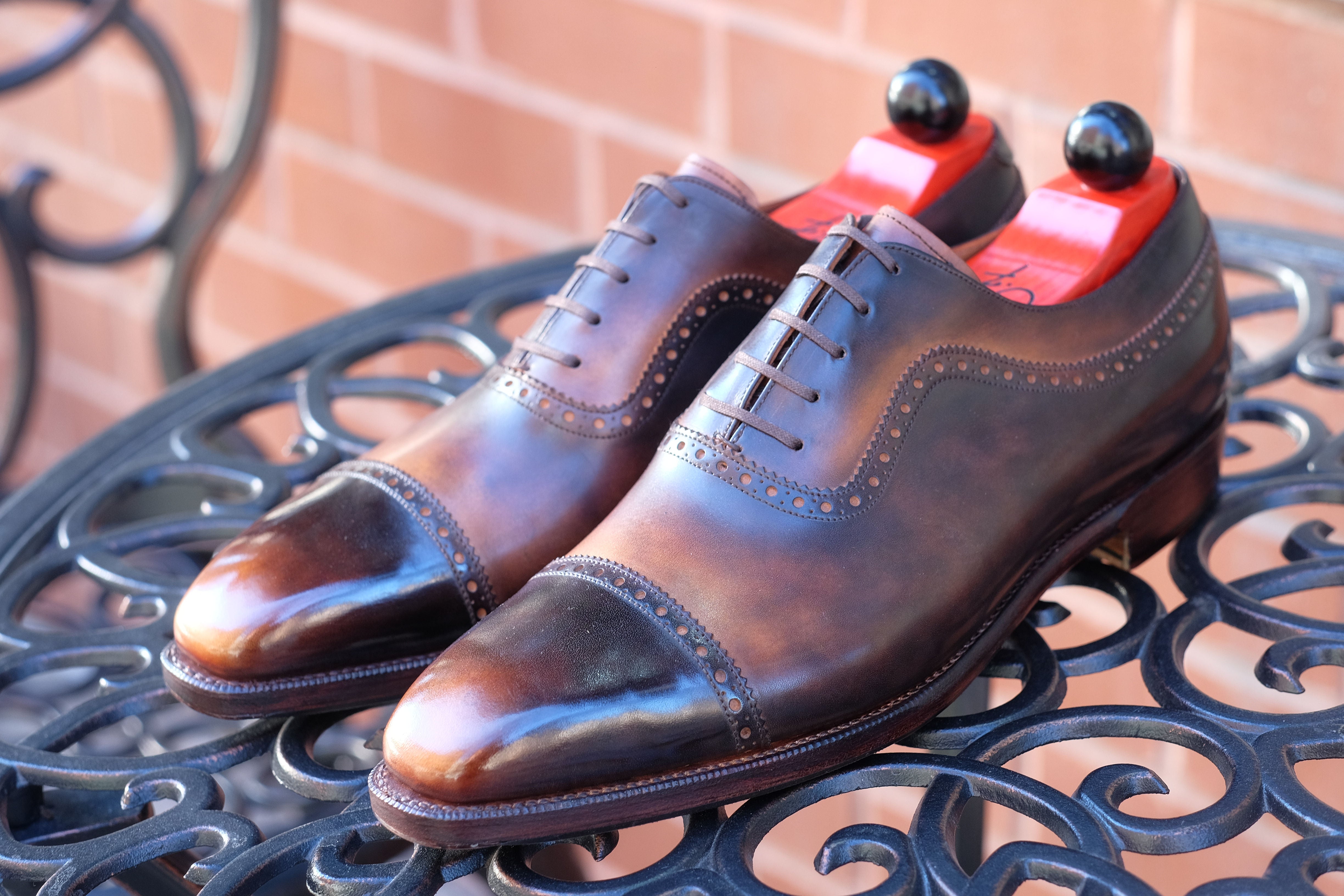 Patina Reverse Tiger's Eye - MTO - Palacio-Made To Order Oxfords Custom Patina-J.FitzPatrick Footwear