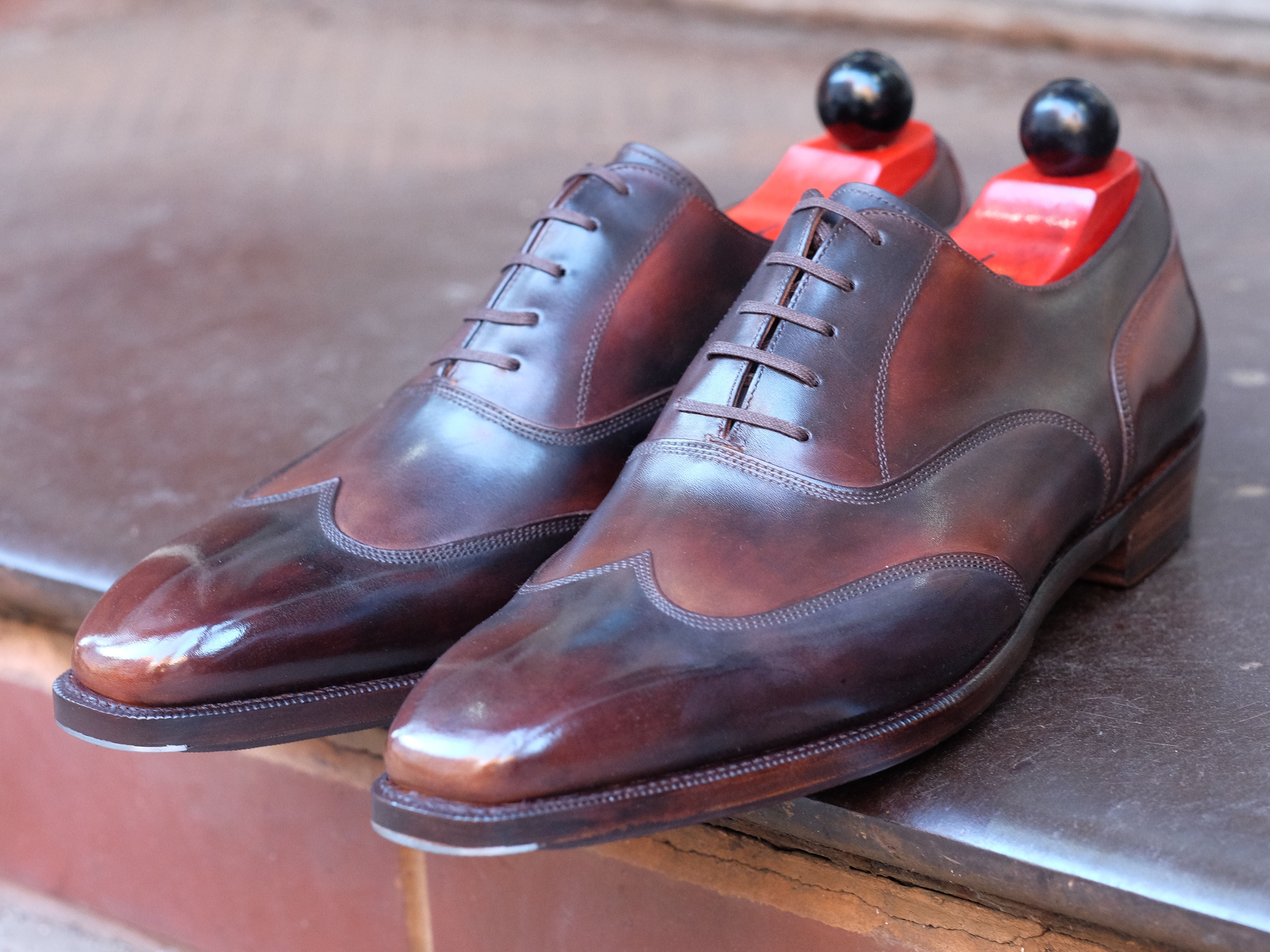 Patina Reverse Tiger's Eye - MTO - Pullman-Made To Order Oxfords Custom Patina-J.FitzPatrick Footwear
