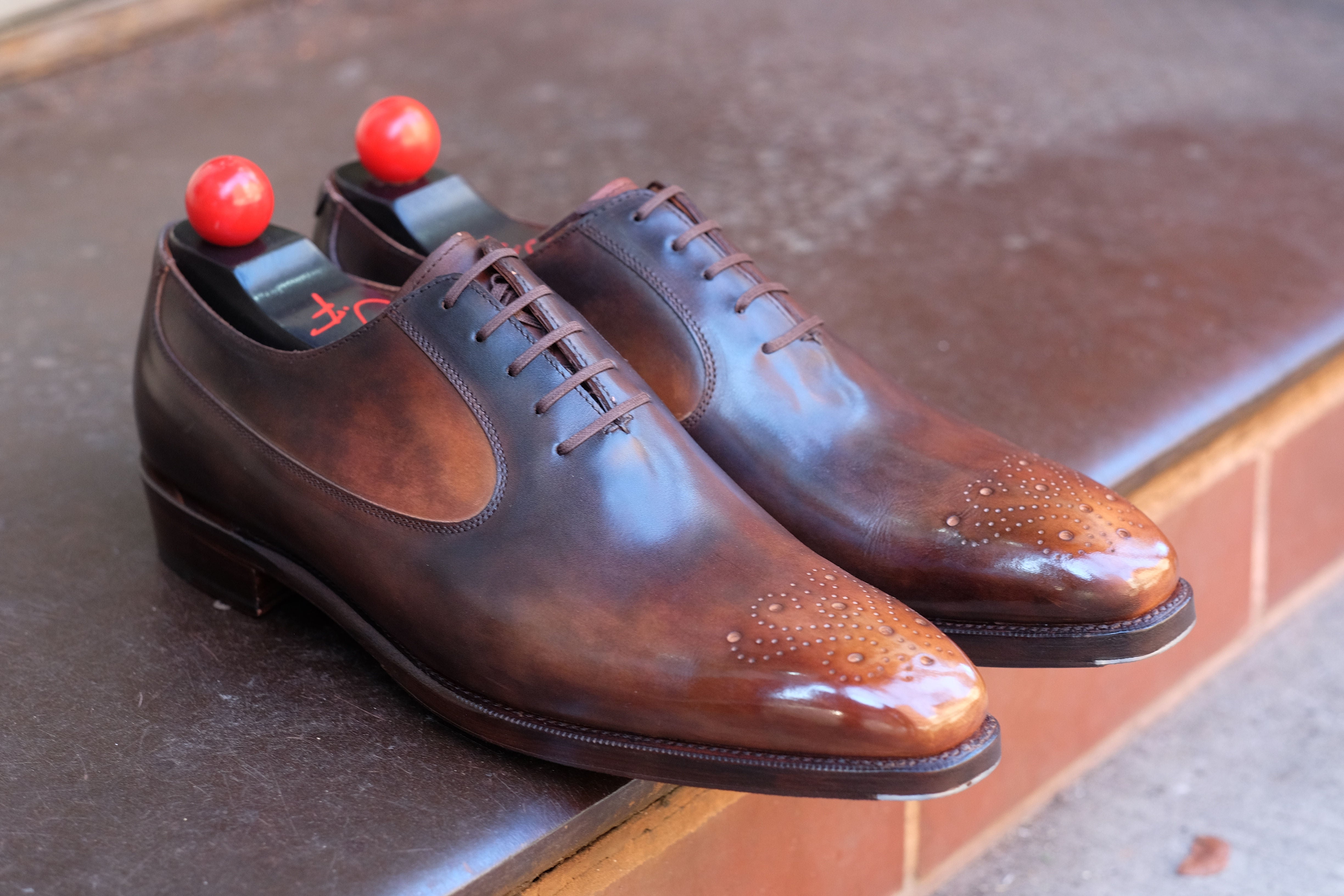 Patina Reverse Tiger's Eye - MTO - Tacoma-Made To Order Oxfords Custom Patina-J.FitzPatrick Footwear