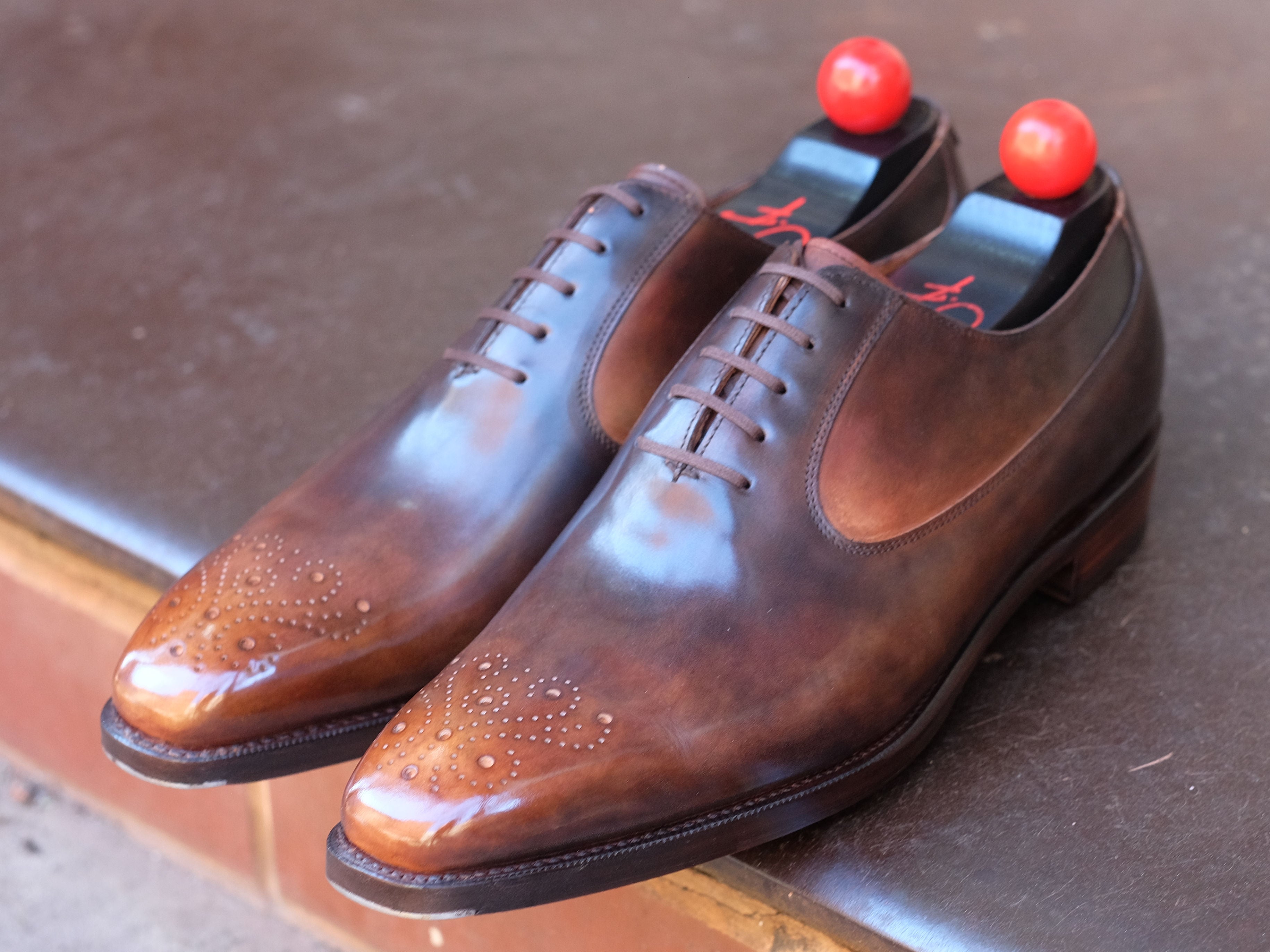 Patina Reverse Tiger's Eye - MTO - Tacoma-Made To Order Oxfords Custom Patina-J.FitzPatrick Footwear