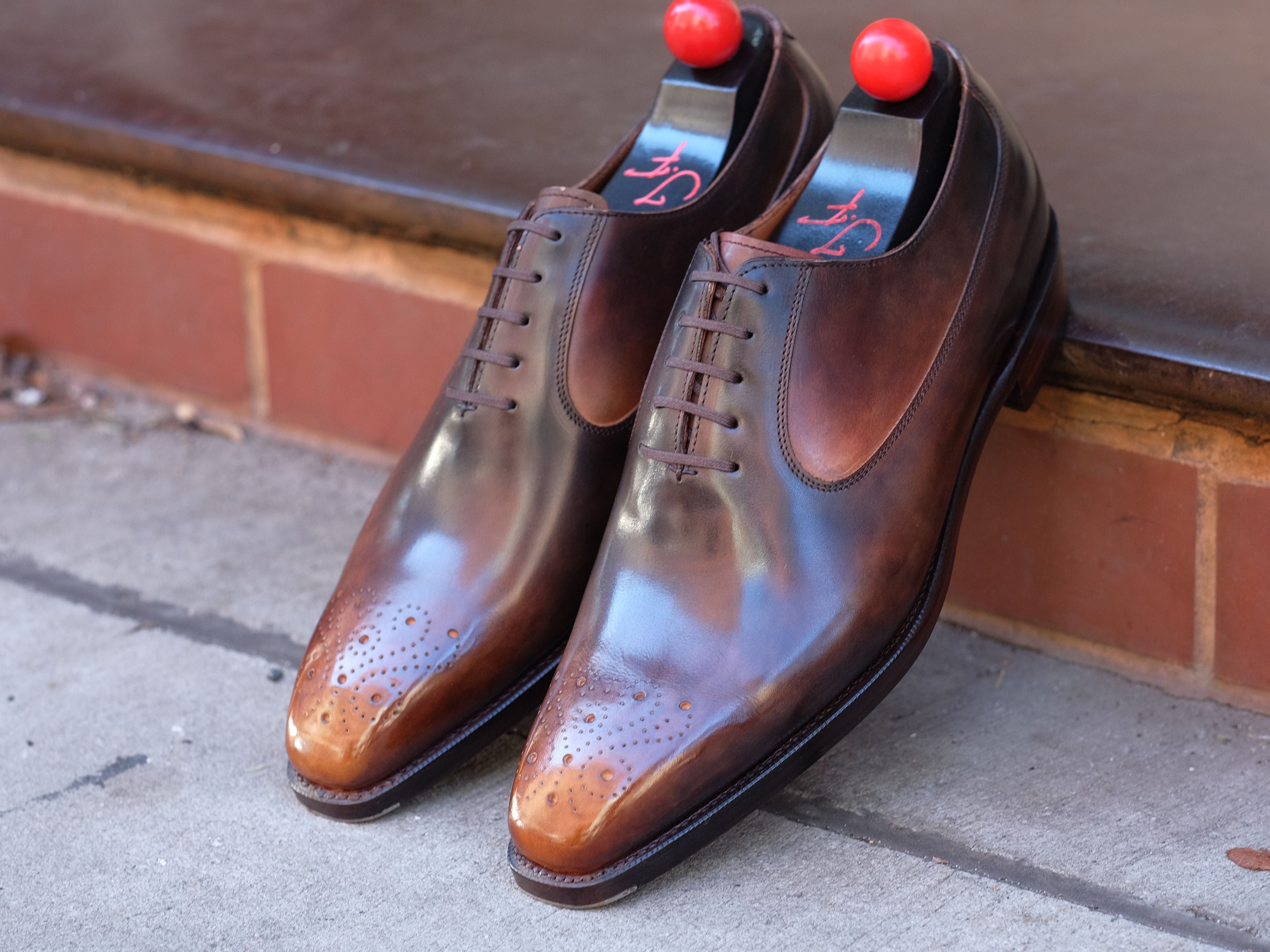 Patina Reverse Tiger's Eye - MTO - Tacoma-Made To Order Oxfords Custom Patina-J.FitzPatrick Footwear
